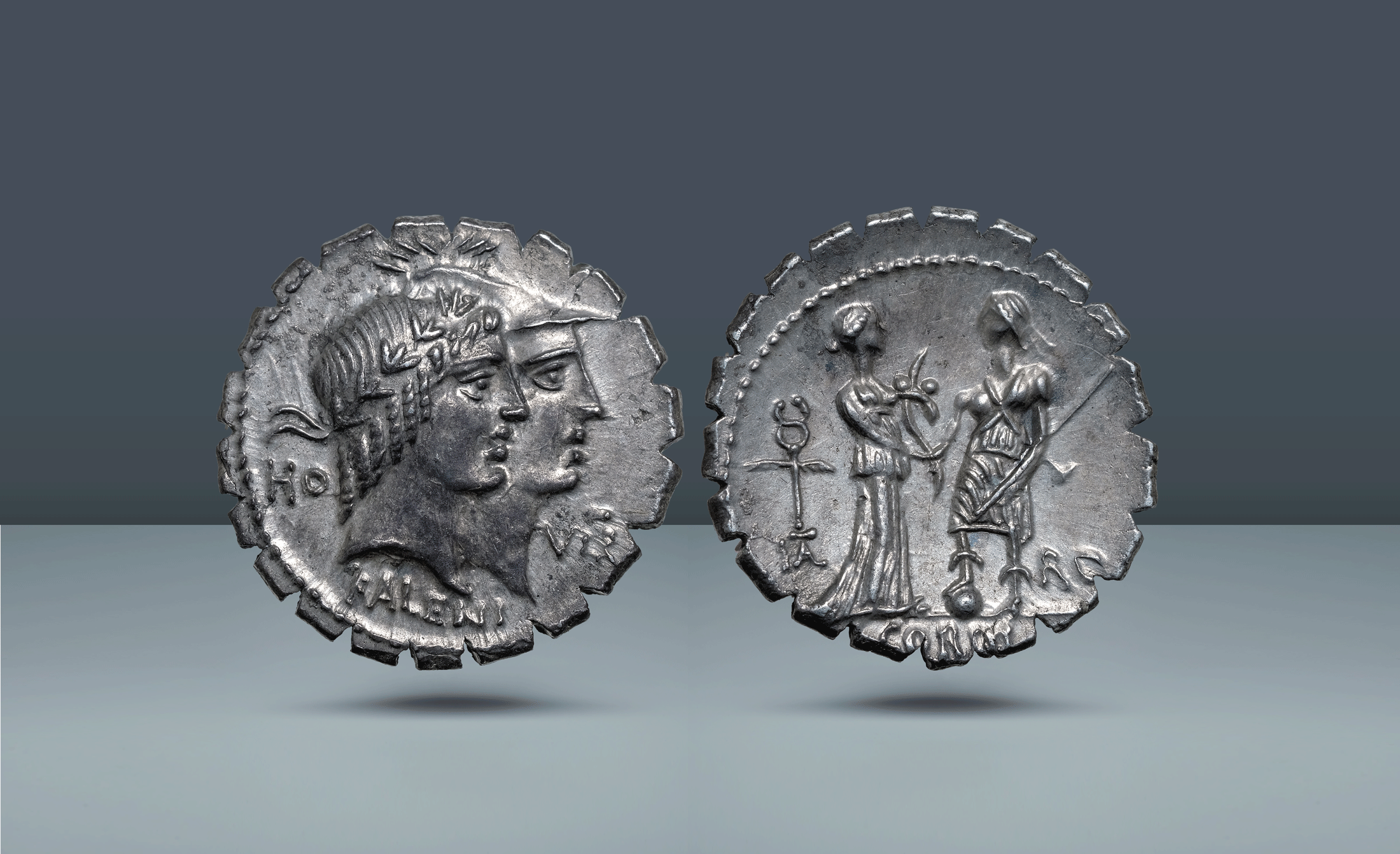 Roman Republic. Q. Fufius Calenus and Mucius Cordus, Rome, 70 BC