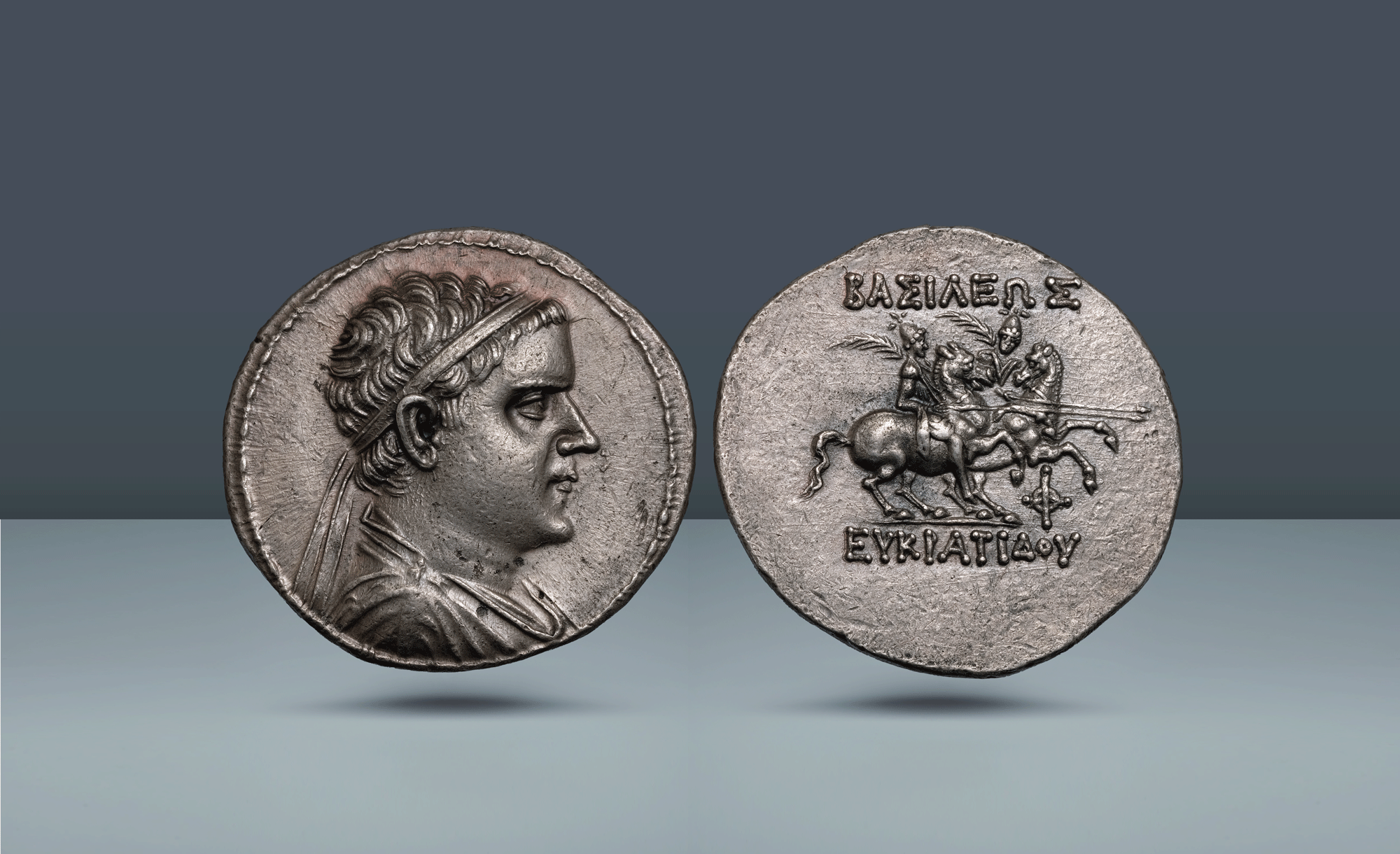 Greco-Baktrian Kingdom. Eukratides I Megas, 171-145 BC  , c. 170-145 BC