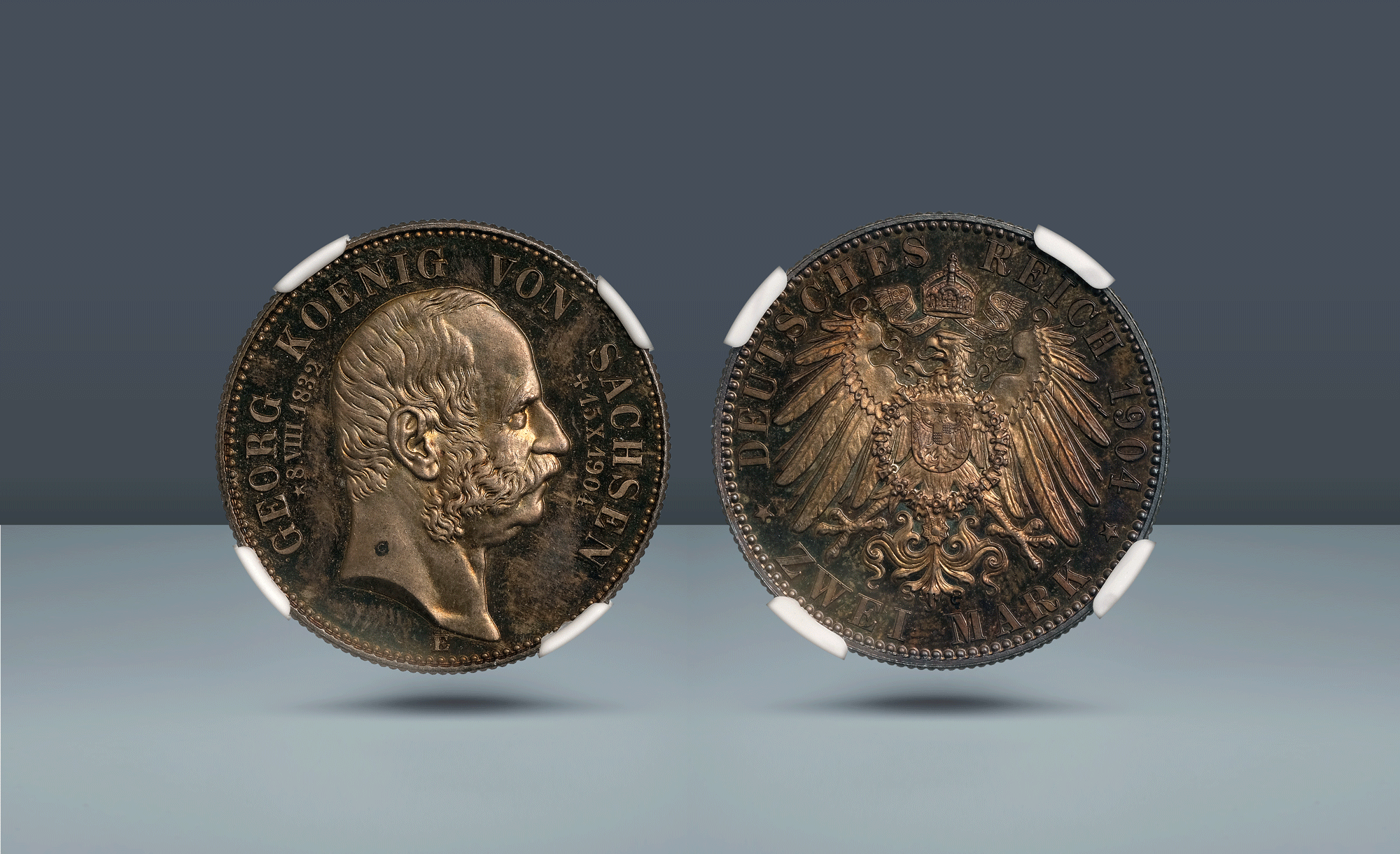Germany, Saxony-Albertine. Friedrich August III, 1904-1918 AD Muldenhütten (Mint Mark E), c. 1904 AD