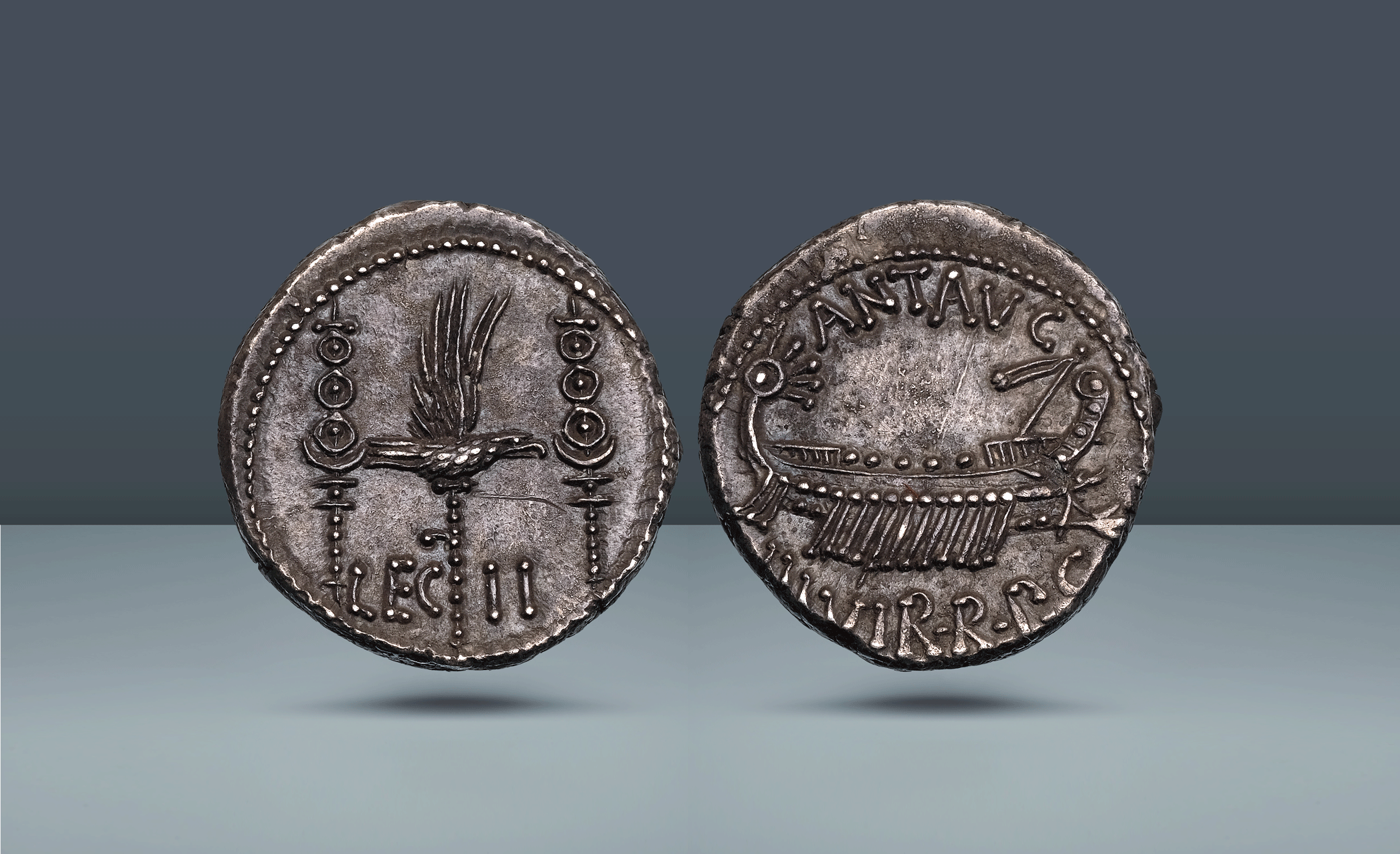 Roman Republic. Marc Antony. Mint moving with M. Antony, c. 32-31 BC