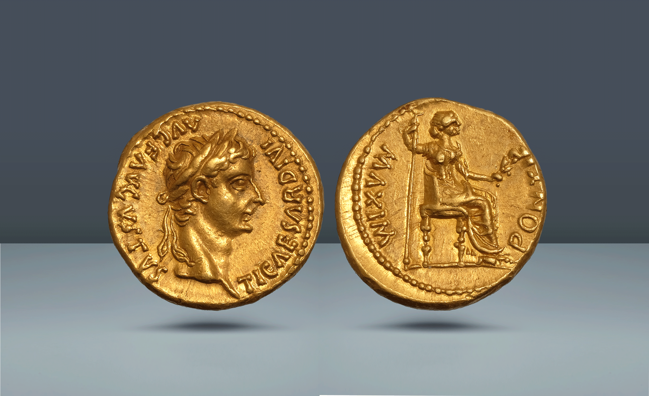 Roman Empire, Gaul. Tiberius, 14-37 AD  Lugdunum, c. 14-37 AD