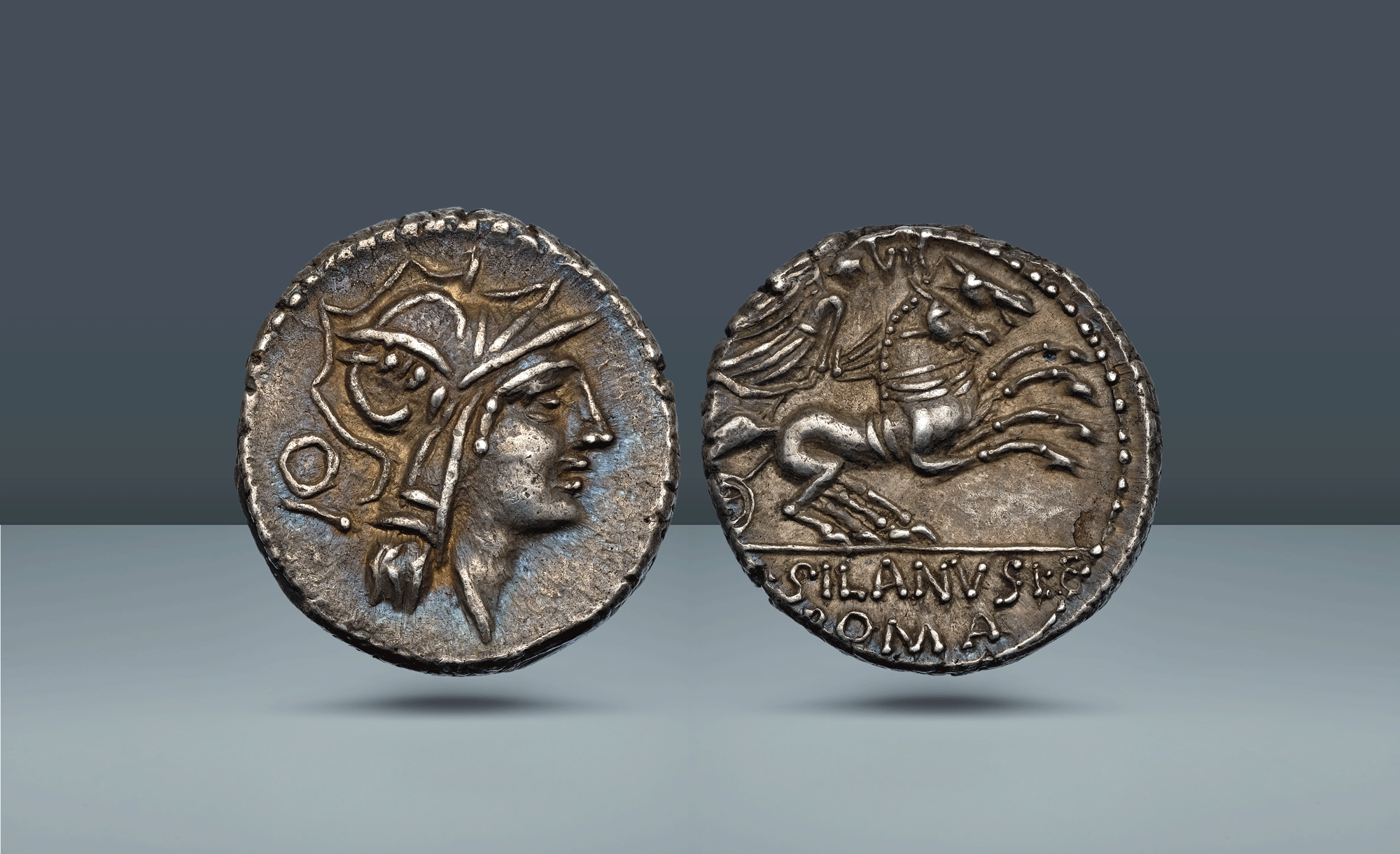 Roman Republic, Italy. D. Iunius Silanus L.f., Rome, c. 91 BC