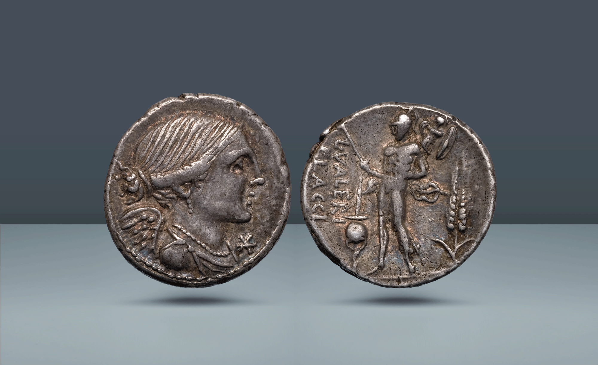 Roman Republic, Italy. L. Valerius Flaccus, Rome, c. 108-107 BC