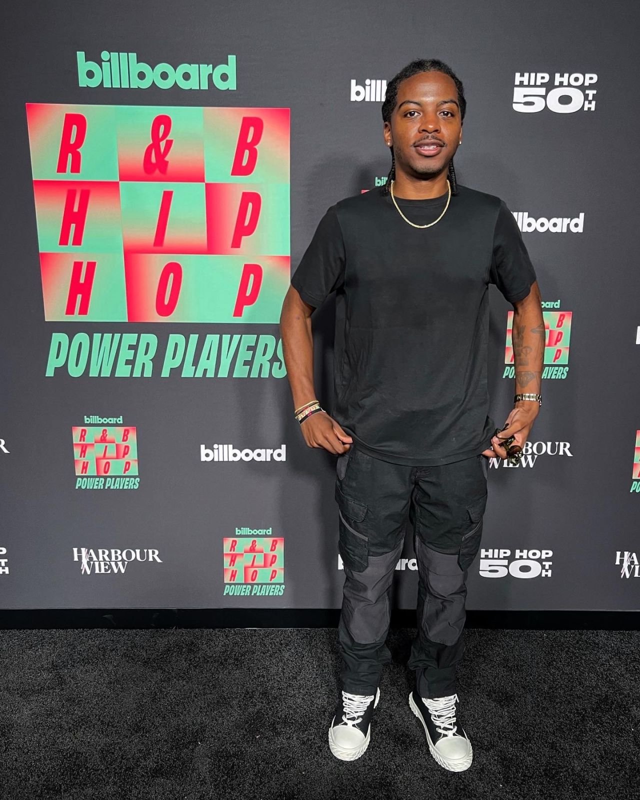 Billboard Power Player red carpet - George Flow Clark III.jpg
