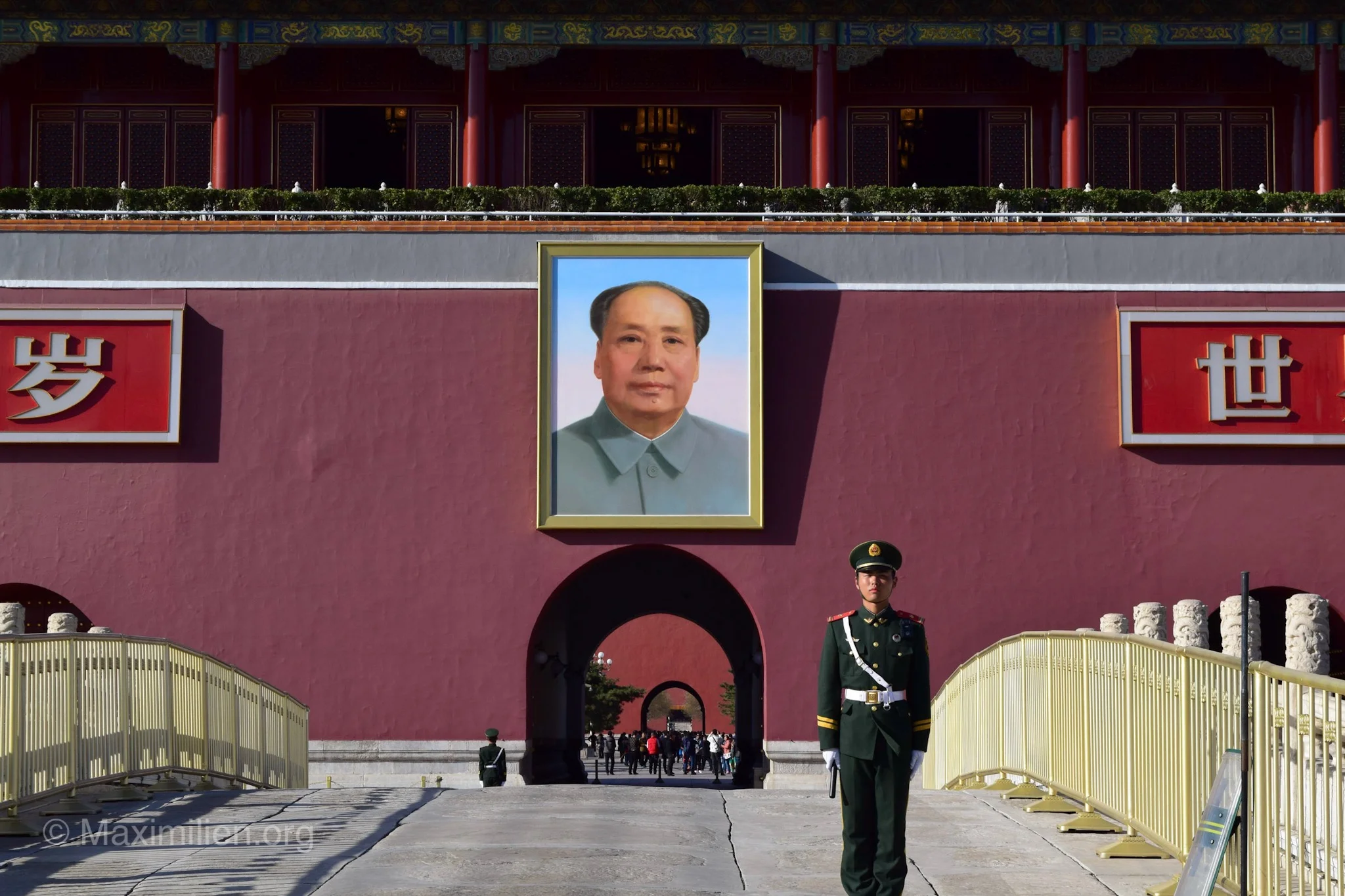 The Chaiman at the Forbidden City, Beijing, China