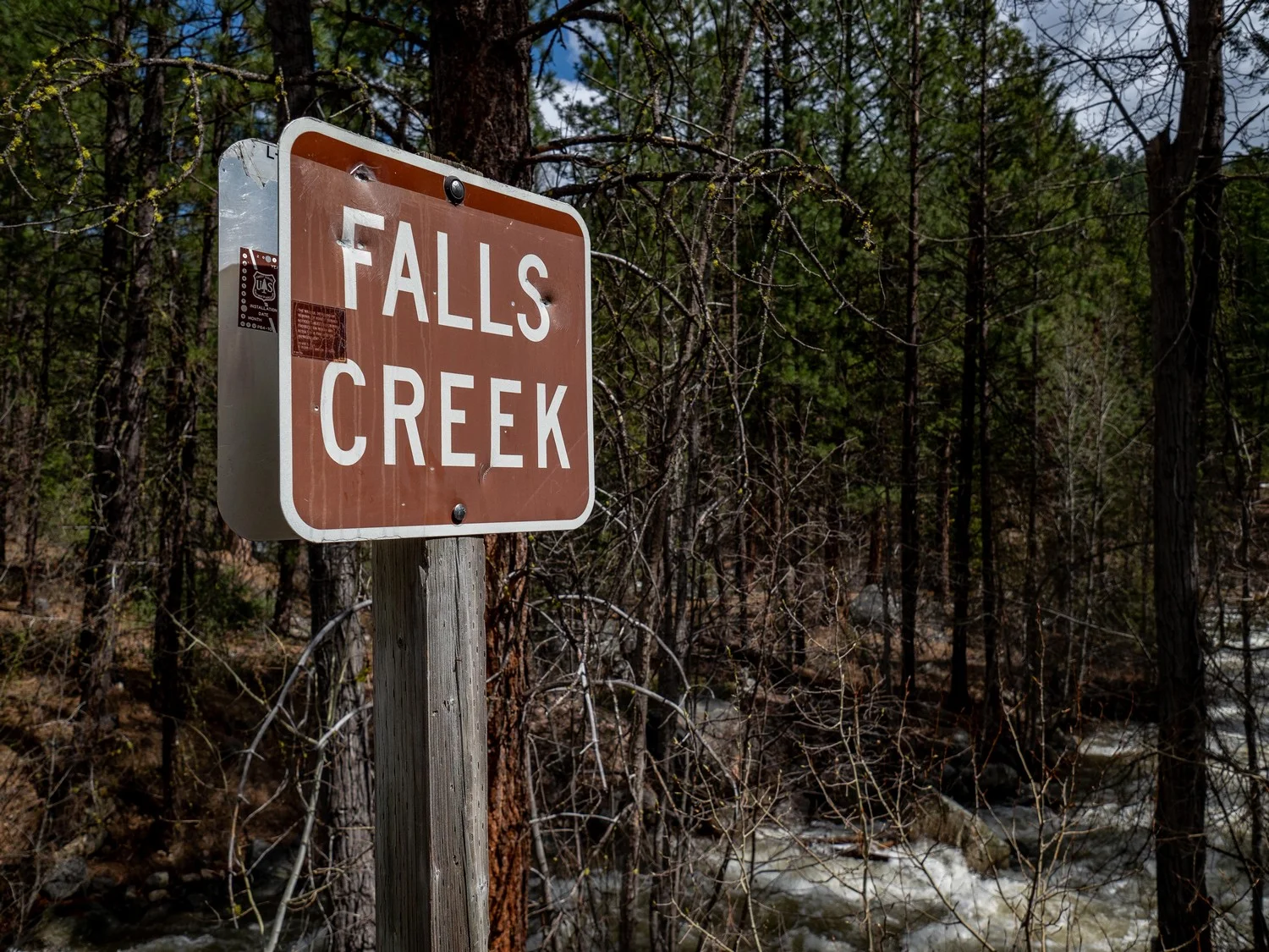 Spring run off up at Falls Creek