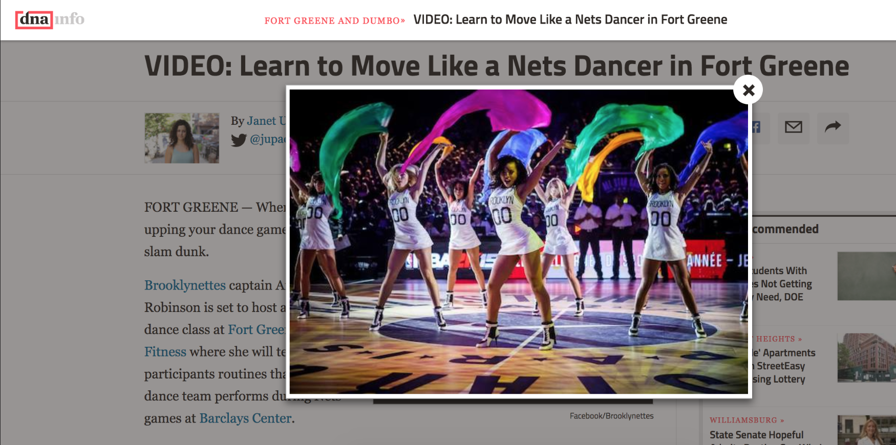 Learn to move like a Nets Dancer