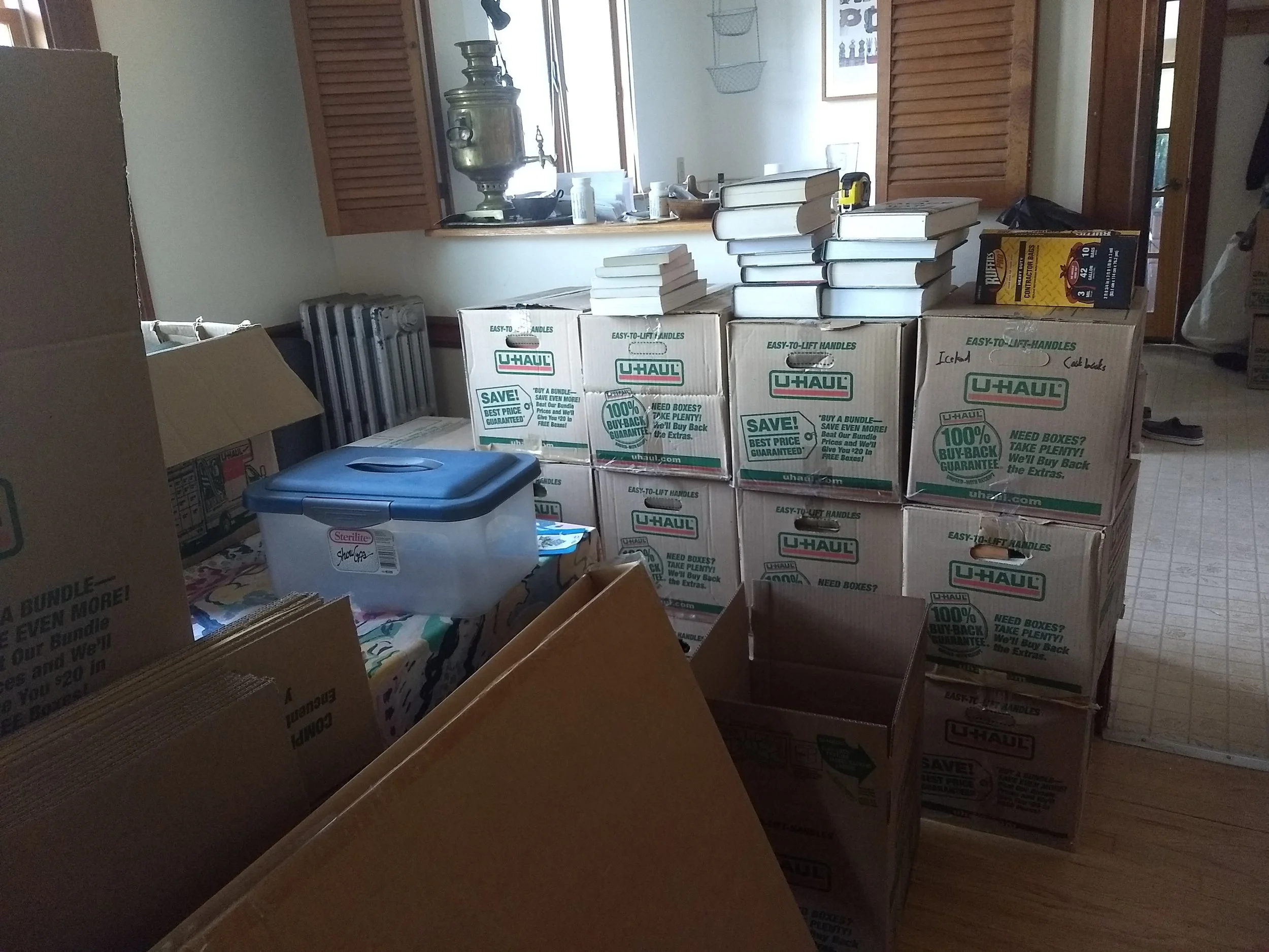 More of my books. Not my worst habit.