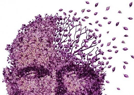 Trees with departing leaves or birds are a common metaphorical image for dementia