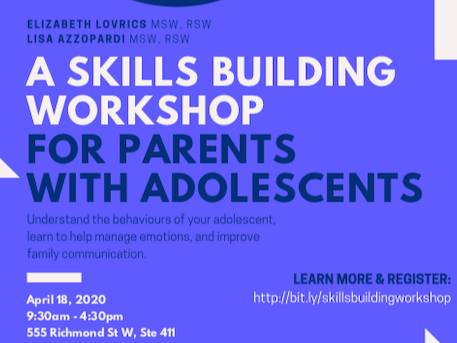 A Skills Building Workshop for Parents with Adolescents