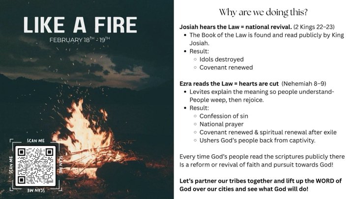 Like A Fire (36 Hour Scripture Reading)