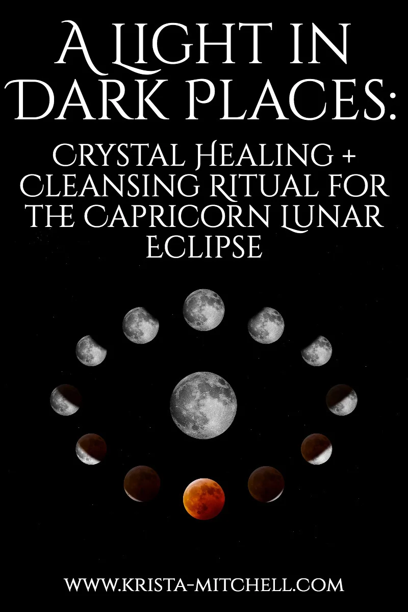 The purpose of this ritual is to charge a crystal with the moon’s healing energy and guidance, so that you can connect with healing light energy in dark times, and ask to receive guidance or clarity to help you navigate the challenges and understand the meaning or lessons from what you’re facing.