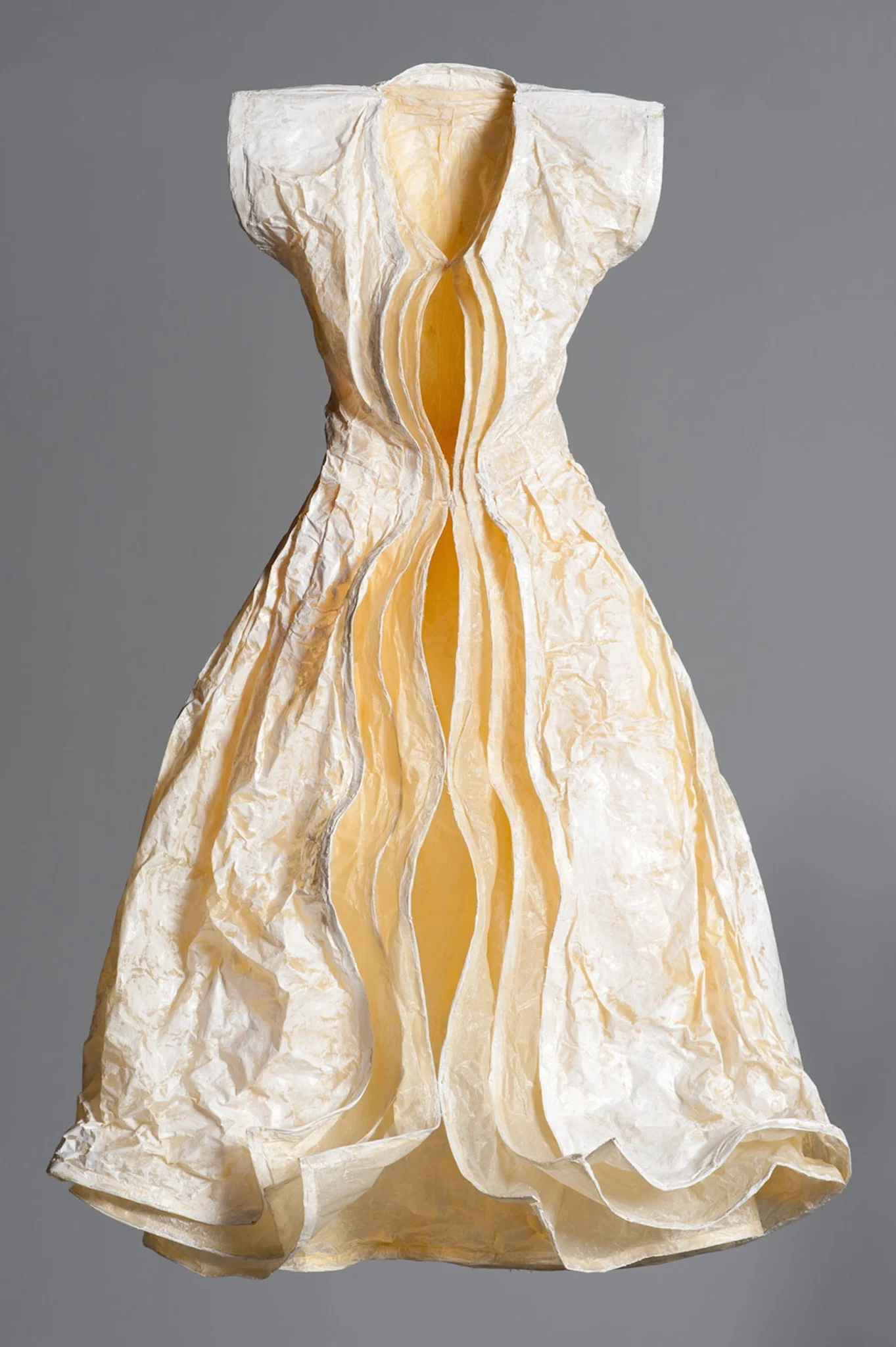 Shell , 2010. Paper, wire, acrylic. App. 5 1/2’ x 3 3/4’ x 2’ deep, wall-mounted.