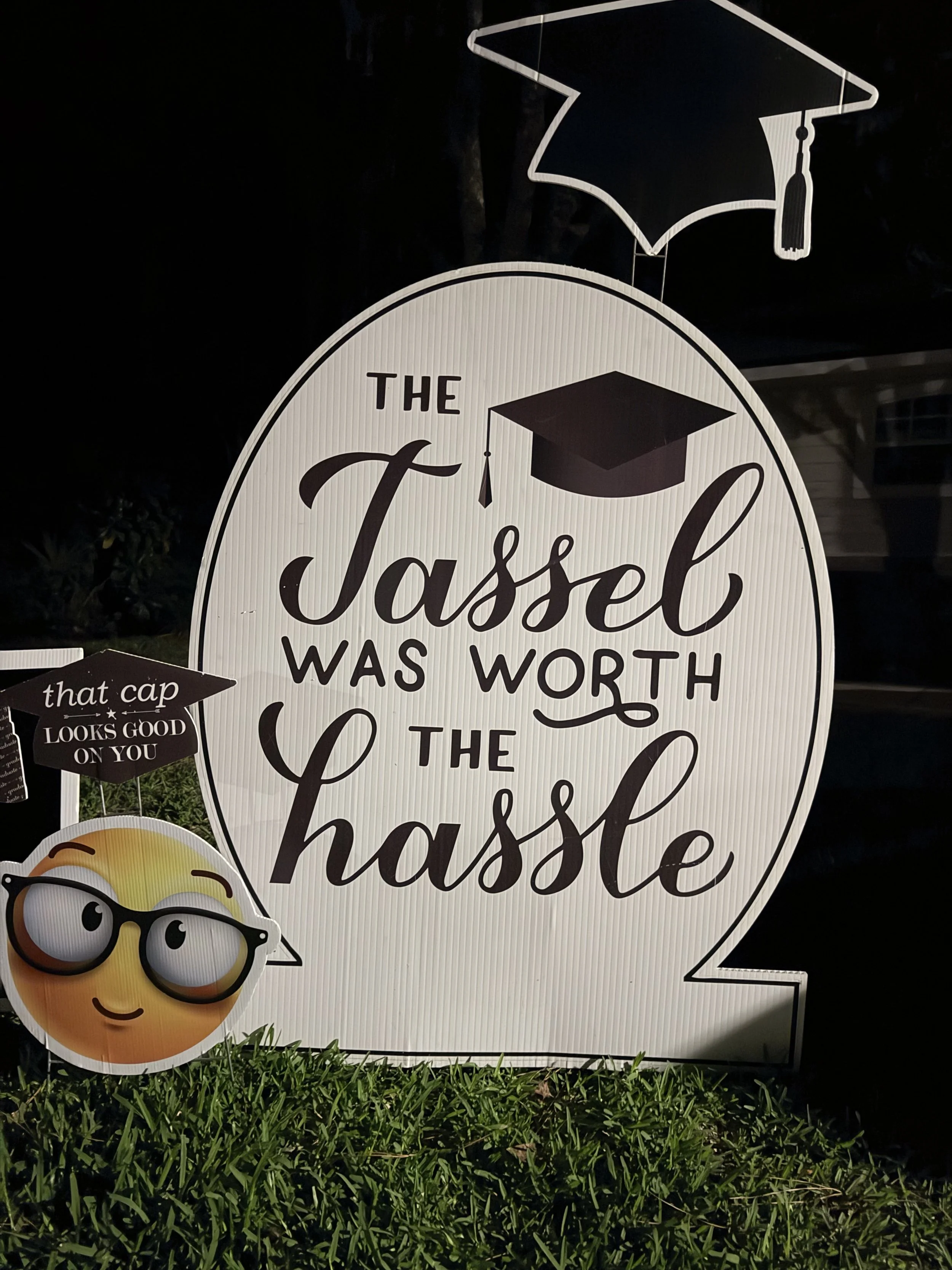XL Graduation Sign * Hassle Tassel