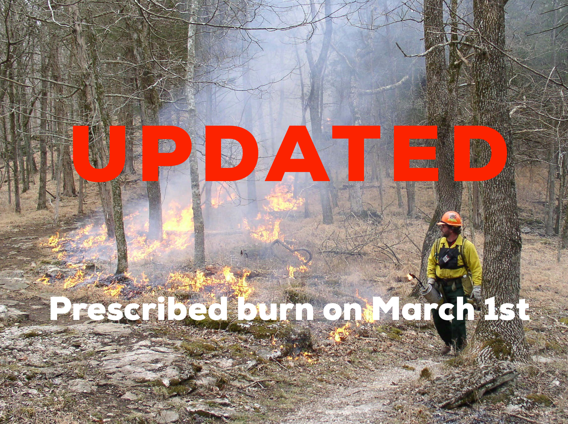 Prescribed Fire Planned for March 1 at Mammoth Cave National Park