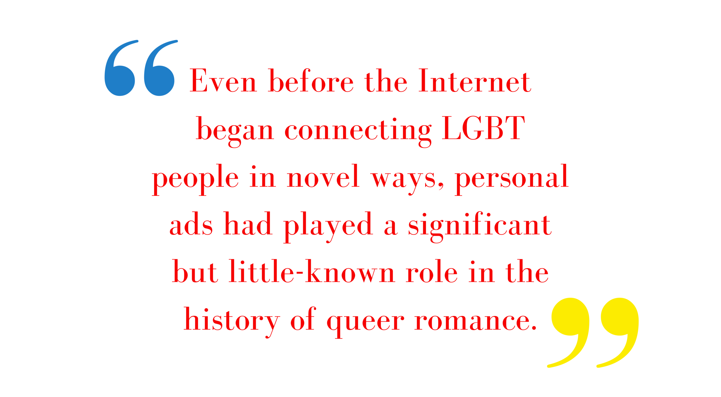 "As Craigslist personal ads shut down, we’re losing an important queer space" was published in The Washington Post on March 27, 2018. Read the entire story here . 