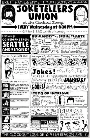 Joketellers Union at the Clockout Lounge!