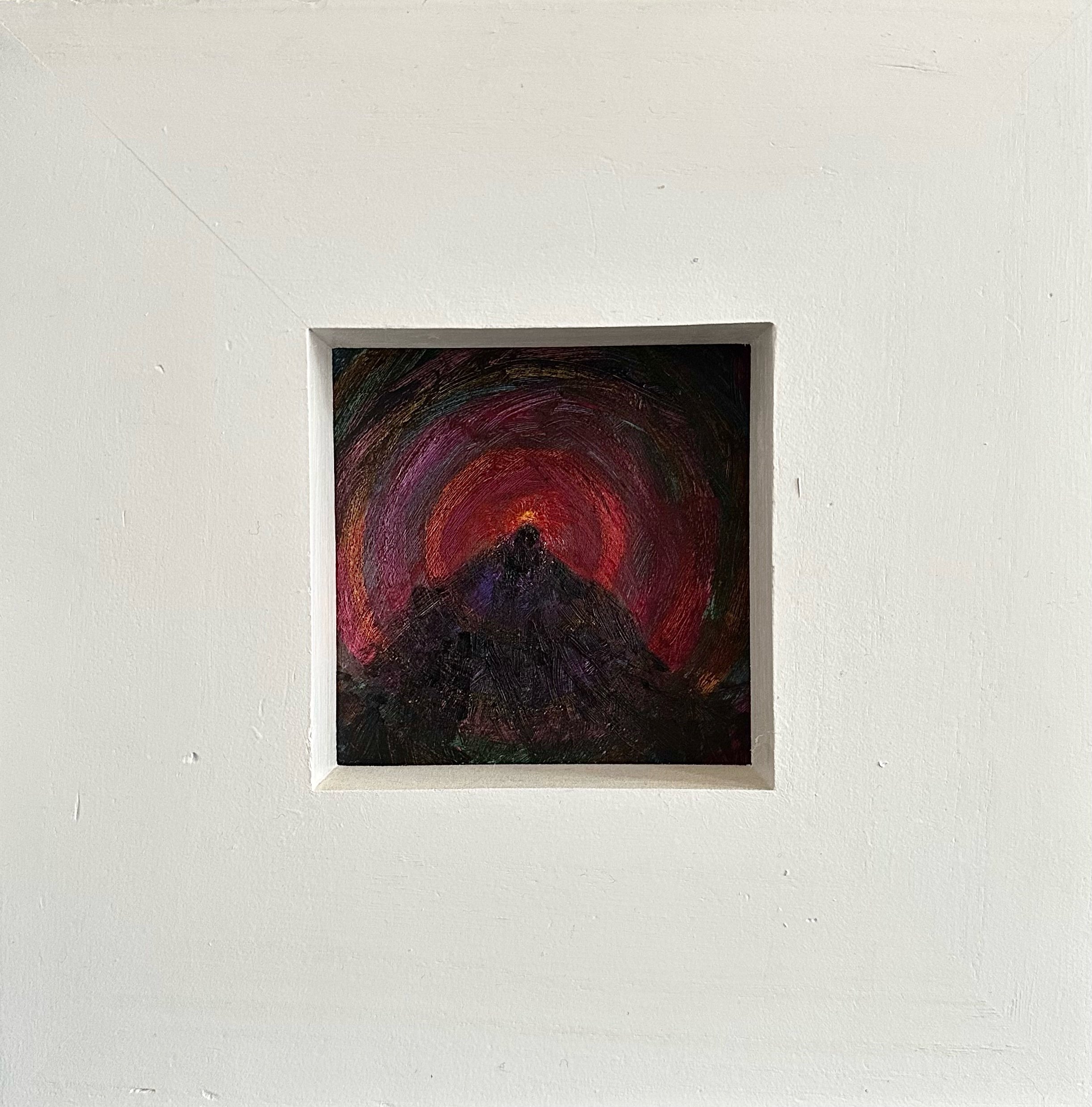 Peak, acrylic on board, 250x250mm 2025