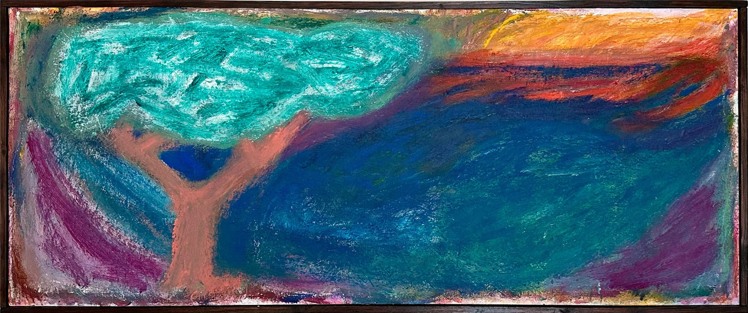 Tree, Acrylic on board 1200×490mm, 2026
  