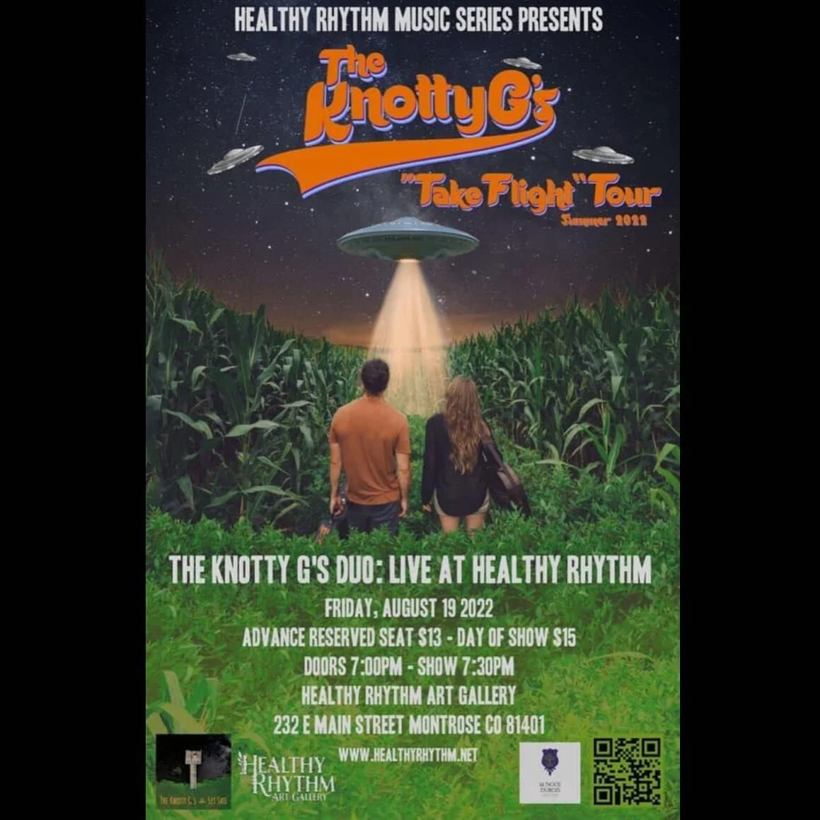 We&rsquo;ve really been looking forward to this western Colorado show, and tonight&rsquo;s the night! Swing out to @healthyrhythm in Montrose for a wonderful night of music in a beautiful space!

#livemusic #montrose #montroseco #colorado #coloradoto