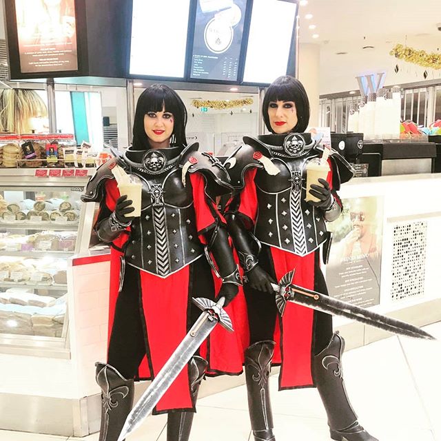 ▶️ Supanova 2019 on this weekend, and these girls are on the way 🤩😎😲
.
Thanks for grabbing coffee on the way :) Always amazing @meg_noticed @bluedeliriumcosplay
.
&hearts;  OPEN 7am  LEVEL 1
THE MYER CENTRE &hearts;
.
. 
#coffeeslut #coffeebrisban