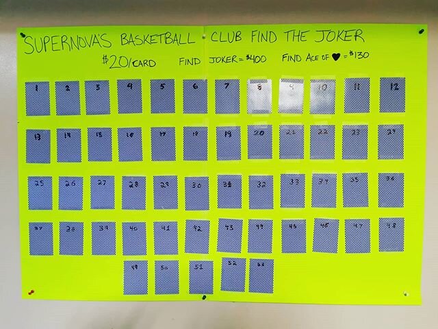 Our Saskatoon Supernovas youth basketball club teams are fundraising to attend some club basketball tournaments this spring. If you are interested in helping to support our youth basketball teams, you can purchase a card for $20. If you find the joke