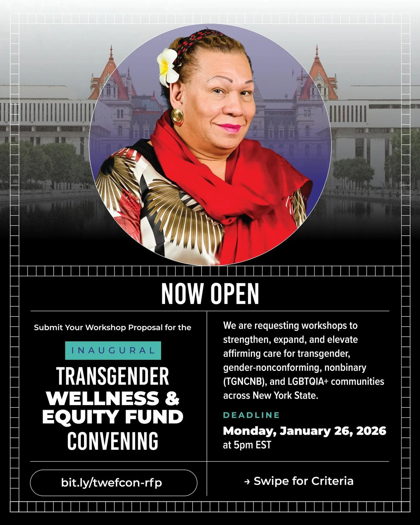 Calling all providers, community leaders, and advocates! The Lorena Borjas Transgender Wellness and Equity Fund Convening is accepting workshop proposals for its March 23-24, 2026, gathering in Albany, NY. Hosted in collaboration with NEW Pride Agend