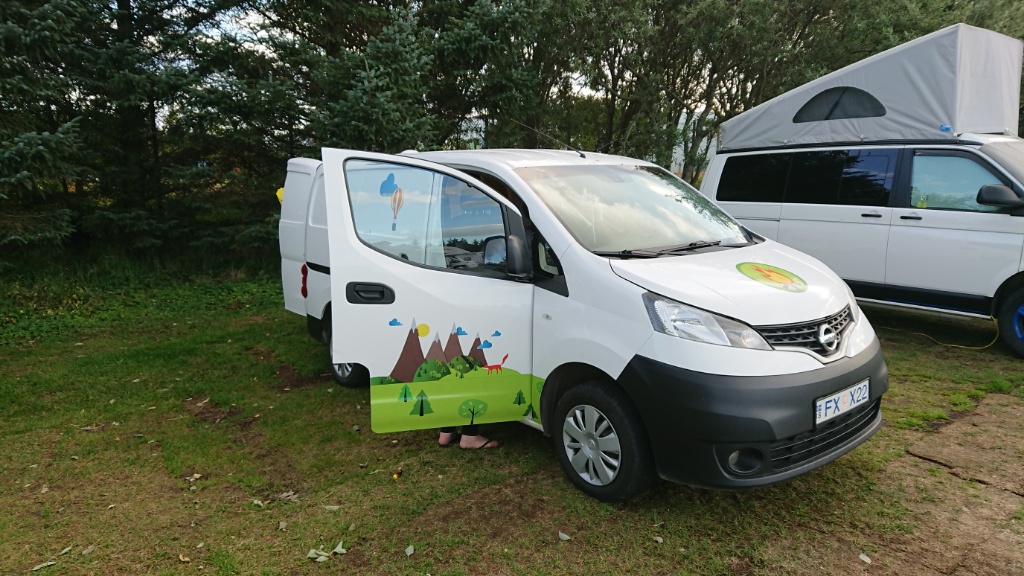 Our campervan (fondly named Bjarki)