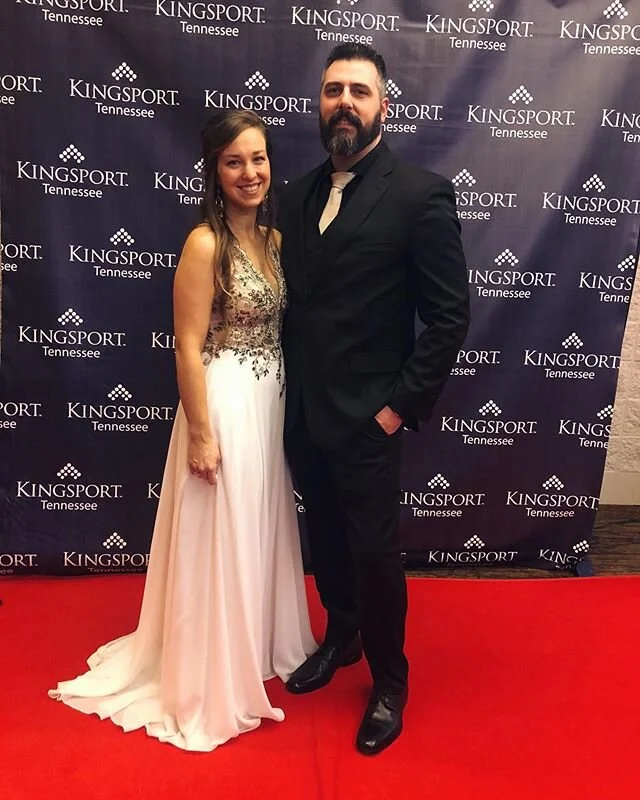 Night out with my beautiful wife at the Kingsport Chamber of Commerce Dinner. Had a great time. #kingsportchamber #kingsportchamberdinner2020 #thisiskingsport