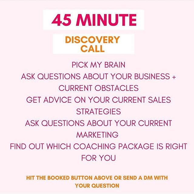 { NEXT OPENING 2nd week of July }
.
Let&rsquo;s hit it again. CEOs. Let&rsquo;s STRATEGIZE Your Obstacle In the next coming WEEKS in 45 Minutes👩🏾&zwj;💻This is your opportunity to ASK ME QUESTIONS. I host 10 Discovery Calls Per Week with entreprene