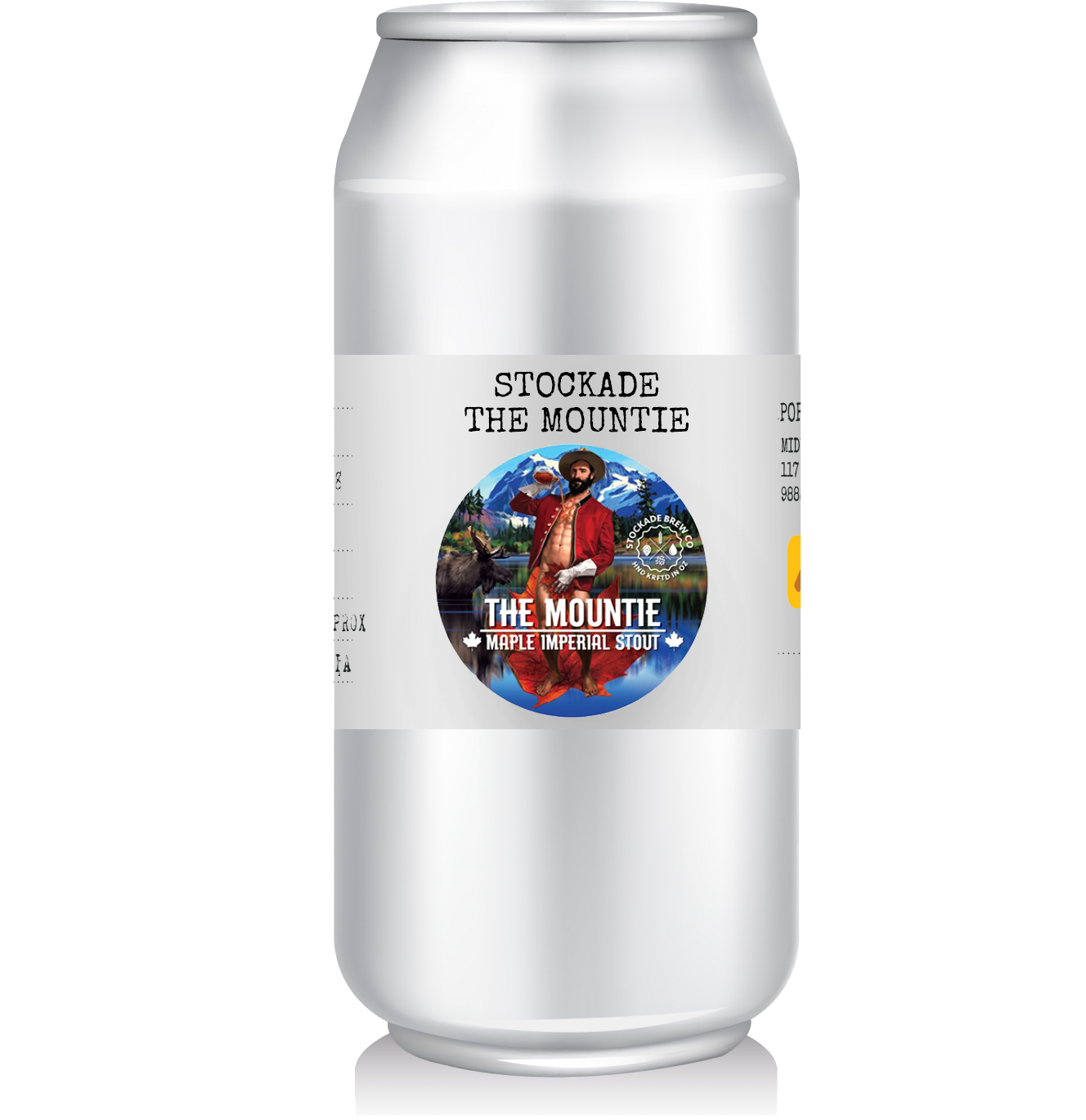 Stockade Brew Co - The Mountie So nice they've made it twice. Stockade Brew Co have brought back our favourite Maple Imperial Stout with a 2018 run. Again at 12% it's a new keg in both 500mL and 250mL CANimals.