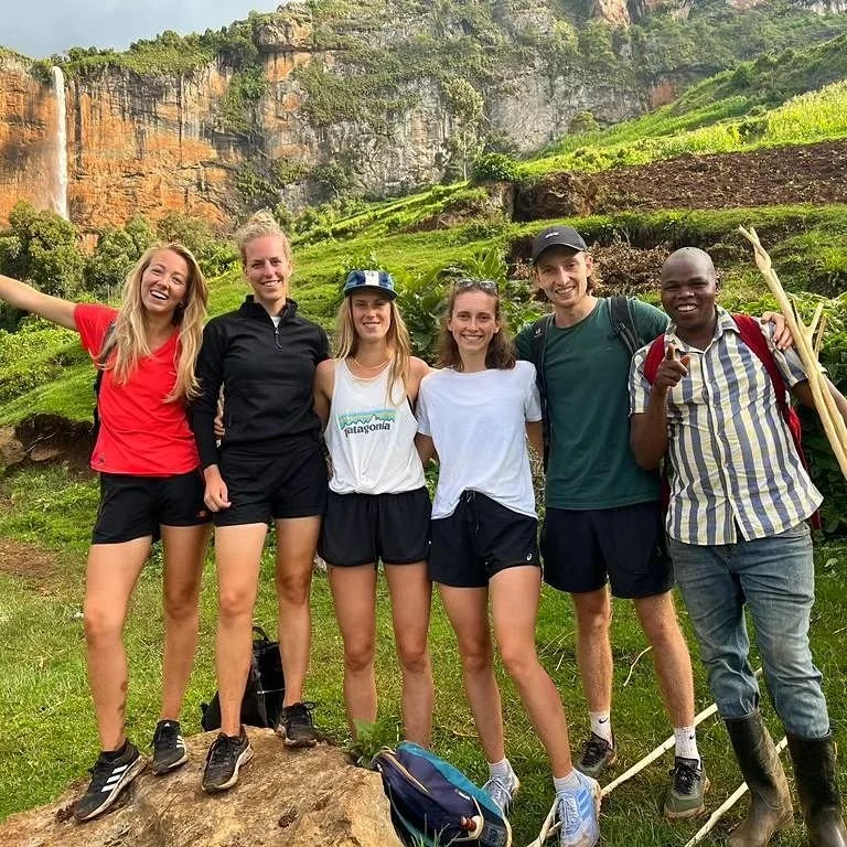 Happy hikers Mount Elgon