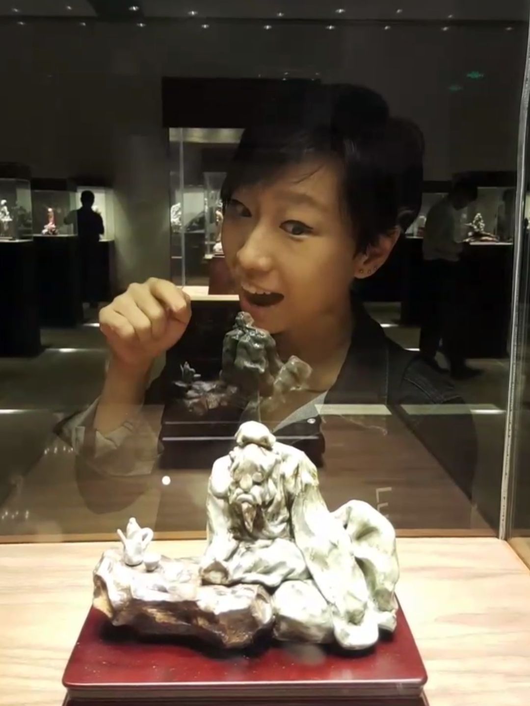 Semi-abstract Male Figures (Shiwan Pottery) by Pan Bolin National Art Museum, Beijing