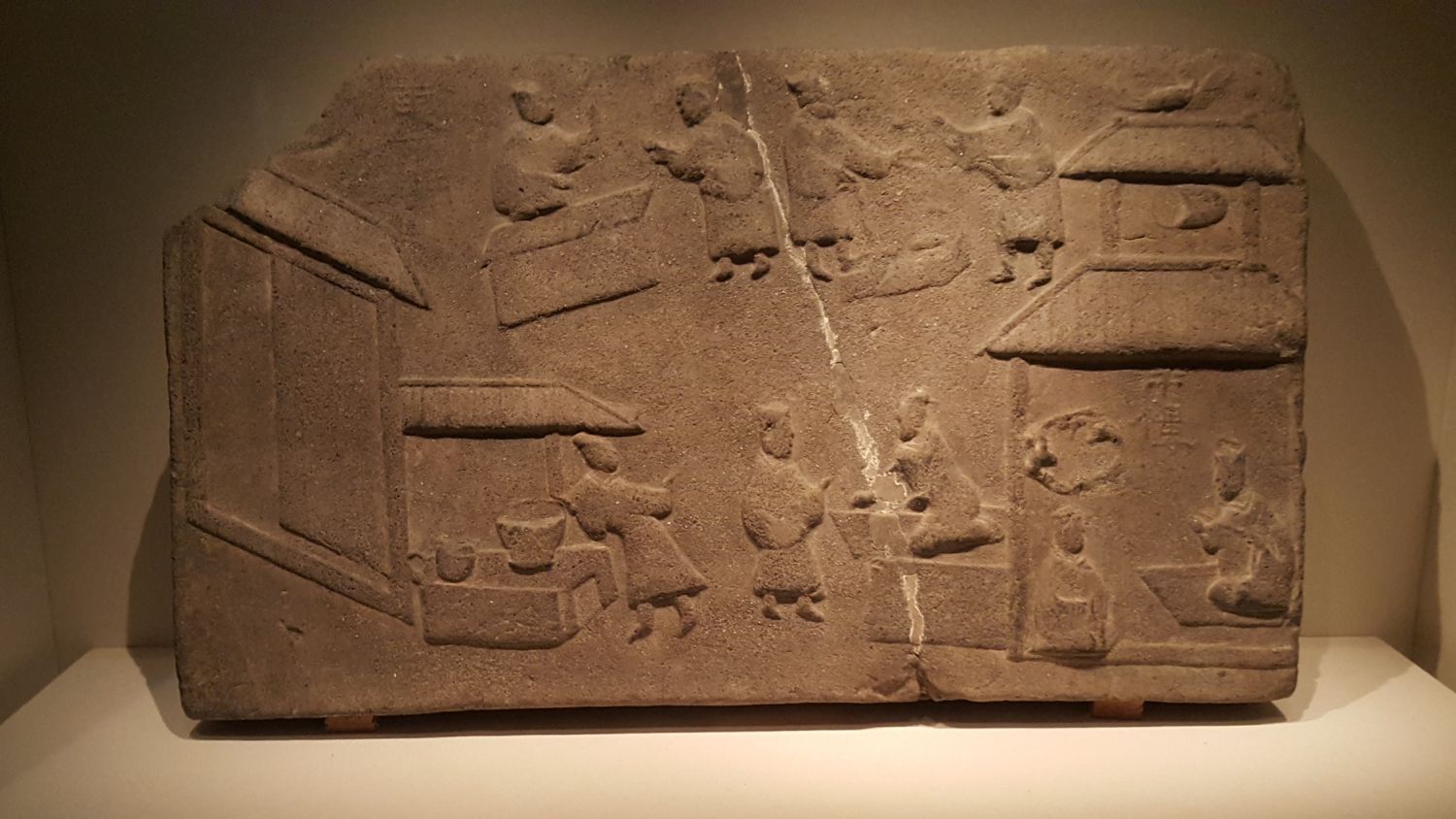Brick Relief with Market Scene Eastern Han Dynasty (25-220 AD) National Museum of China, Beijing