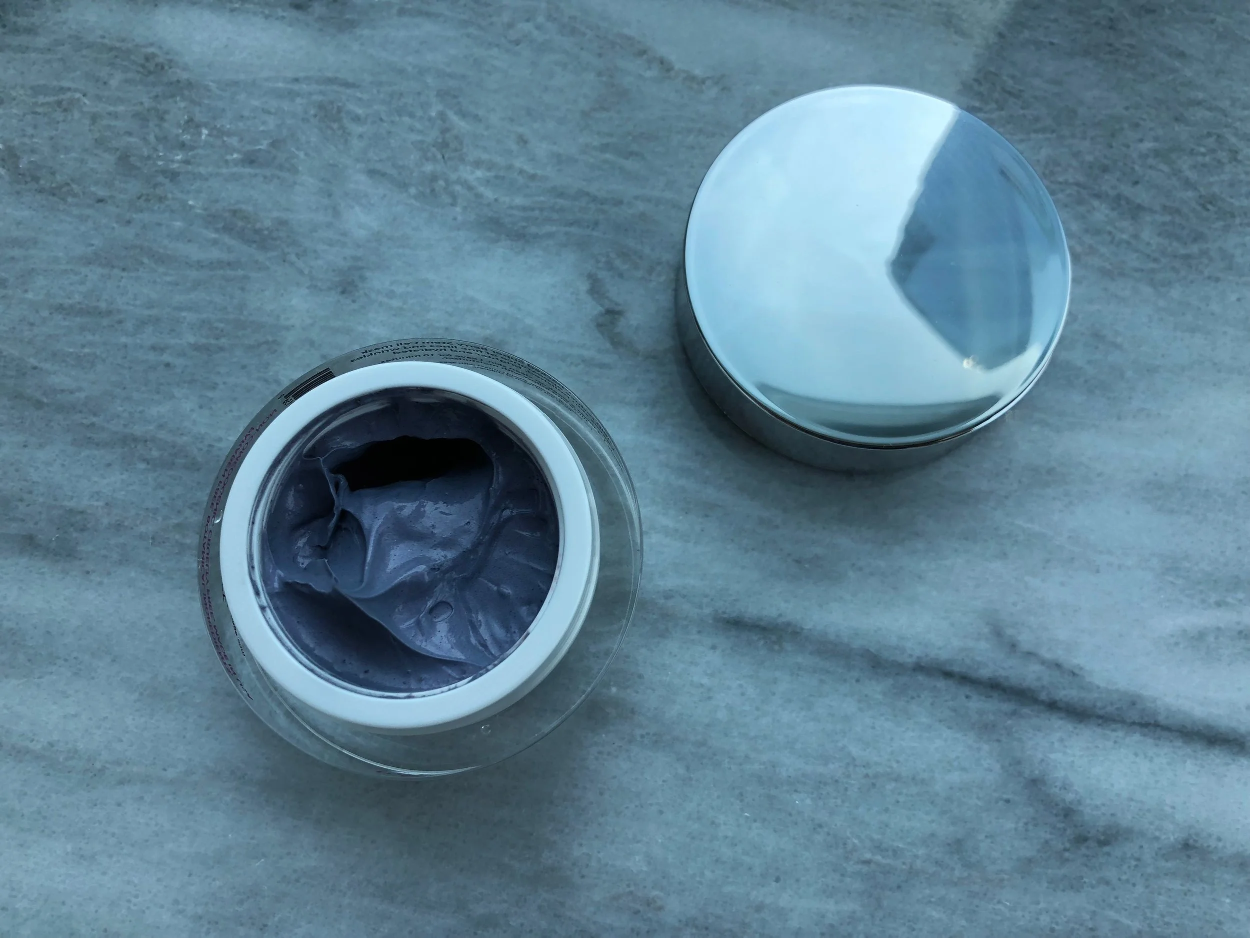Sonäge's &nbsp;deep lavender hued Patagonia Berry Stem Cell Mask smells like heaven.