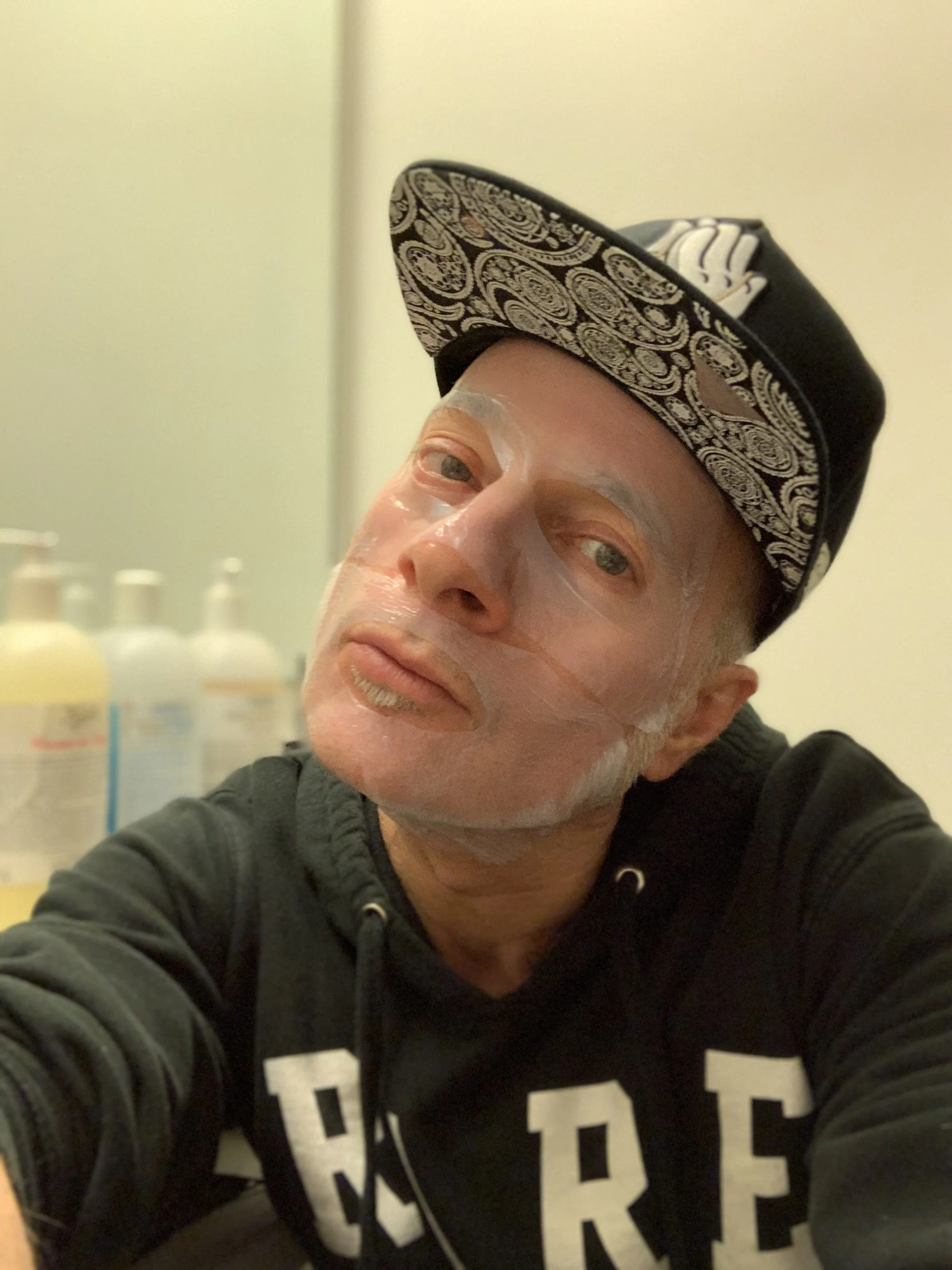 One of my favorite ways to rehydrate my skin is with a well-formulated sheet mask like the IOPE Bio Essence Facial Mask.
