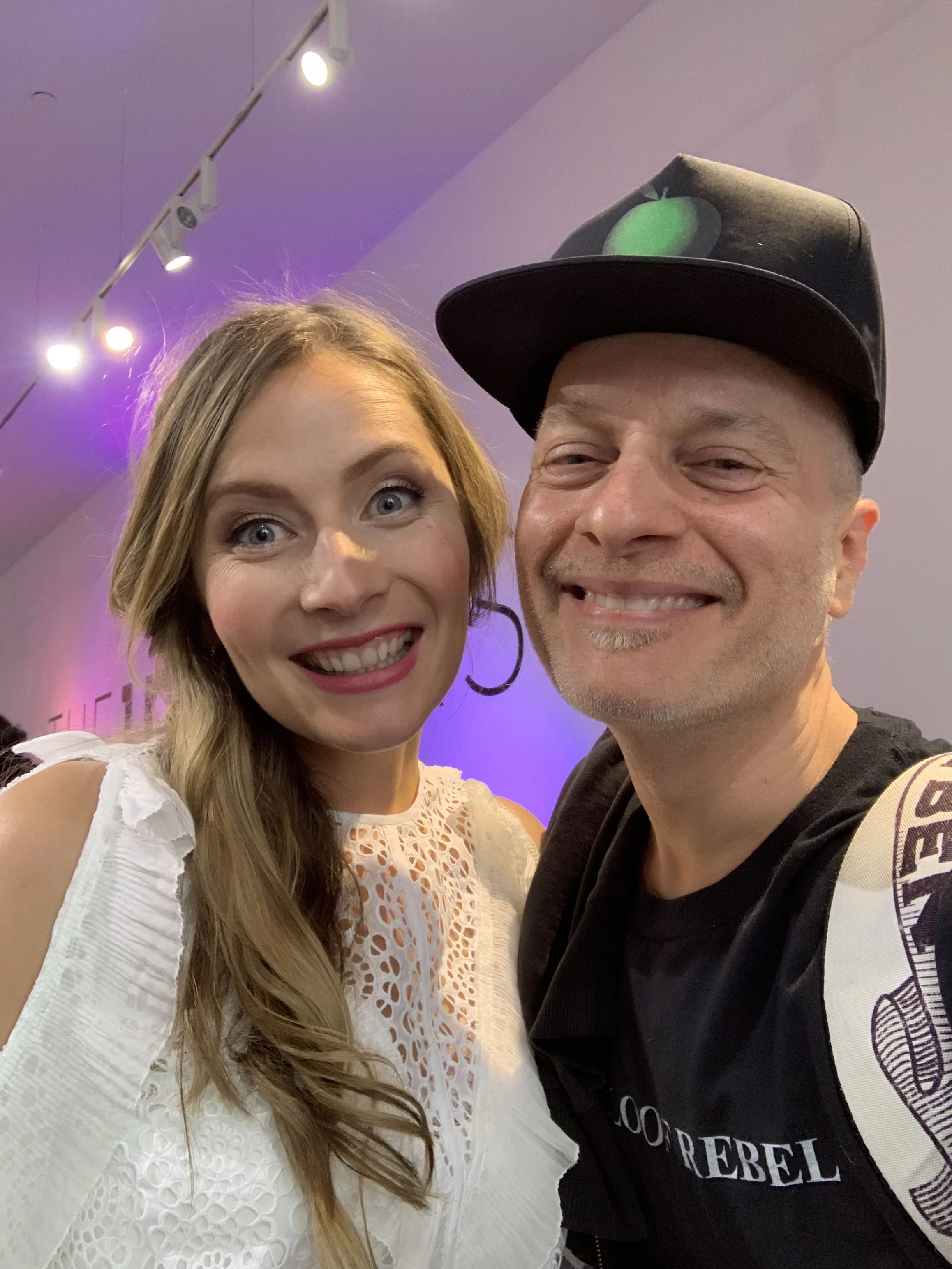 Collette Newberry and I cheesin at The Inkey List pop-up last week.