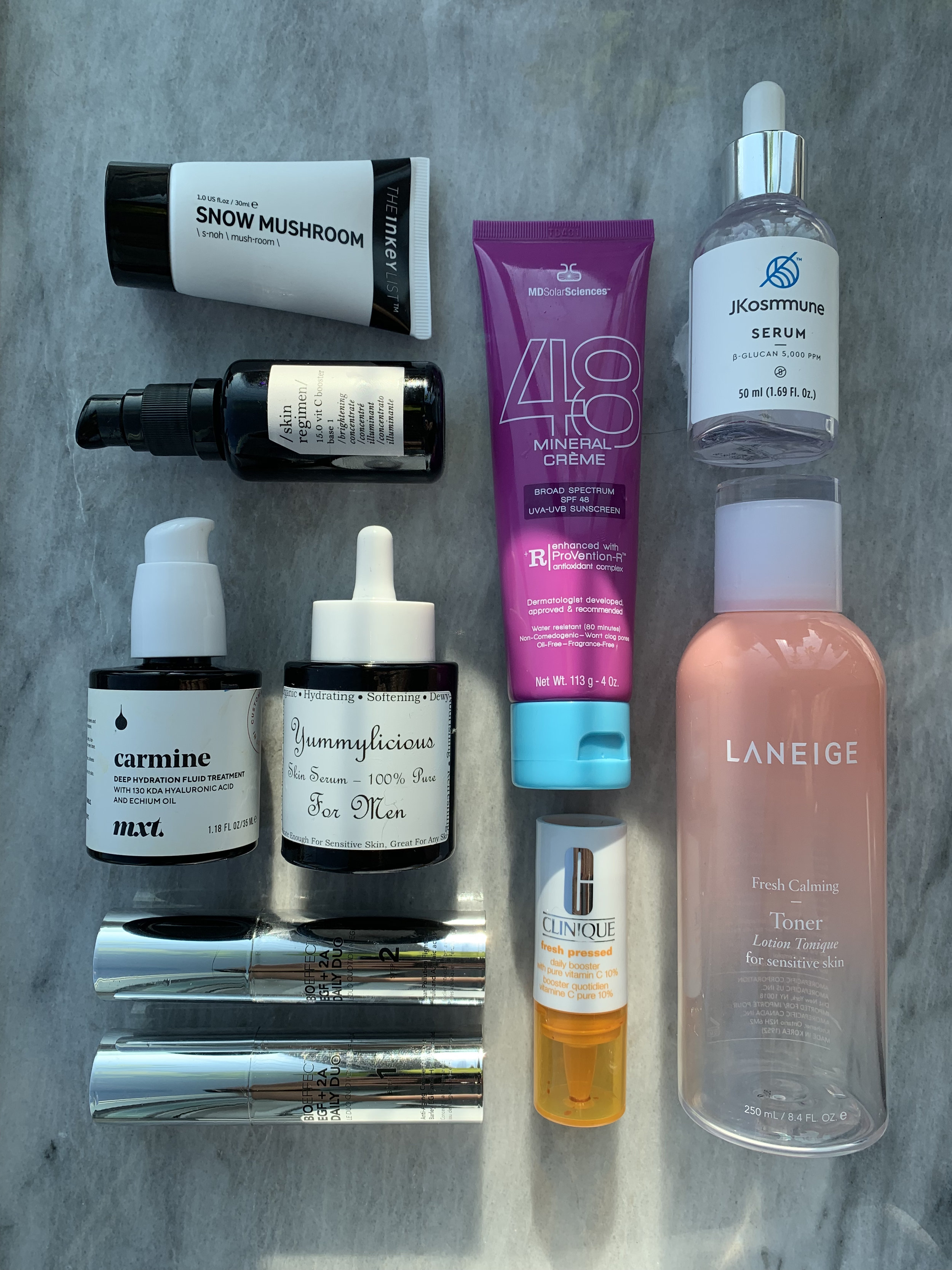 MY SUMMER EMPTIES : SUNSCREENS, VITAMIN C SERUMS &amp; MORE FACIAL SKIN CARE!