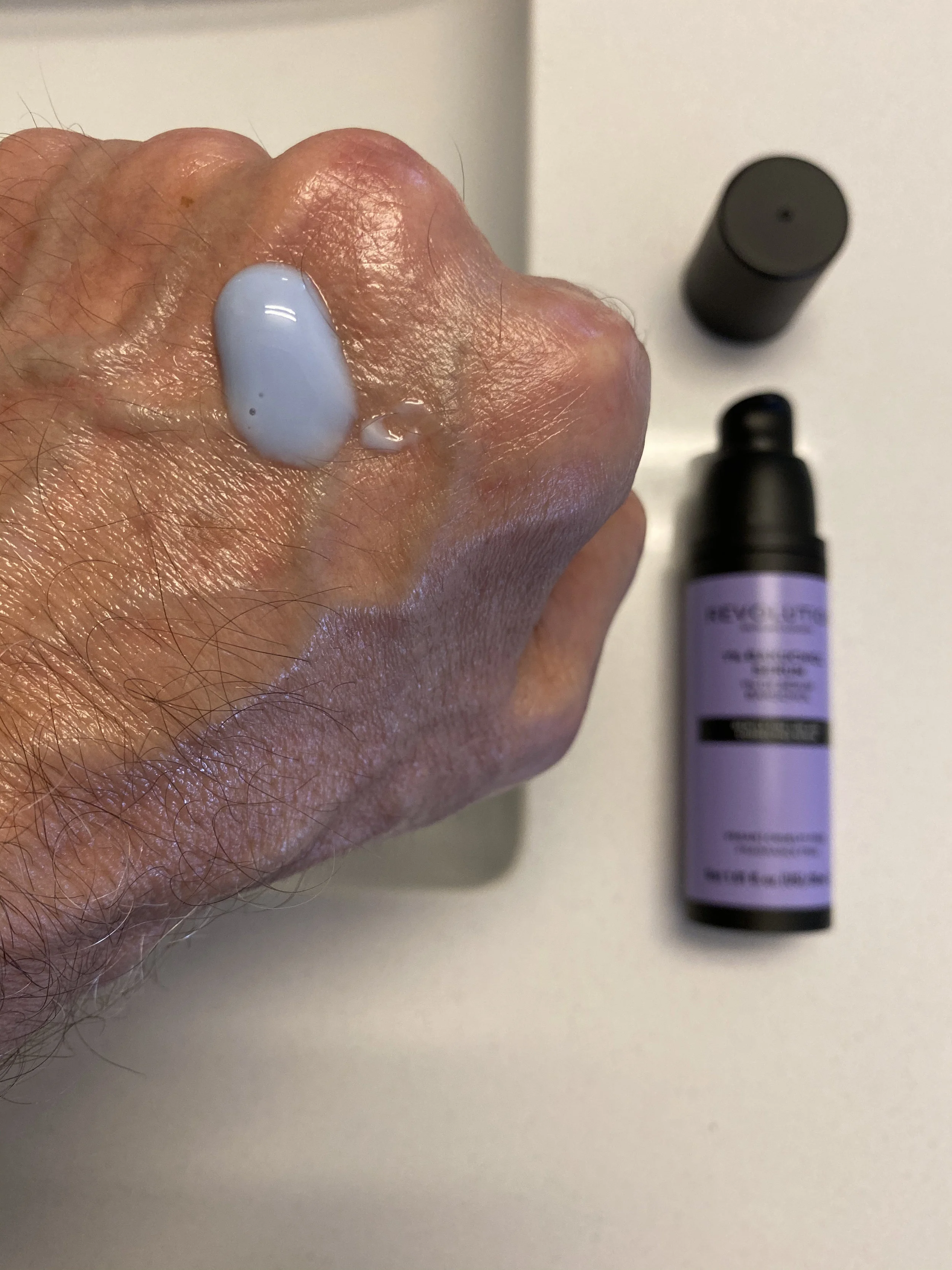 That cool periwinkle blue hue is faked with dyes.