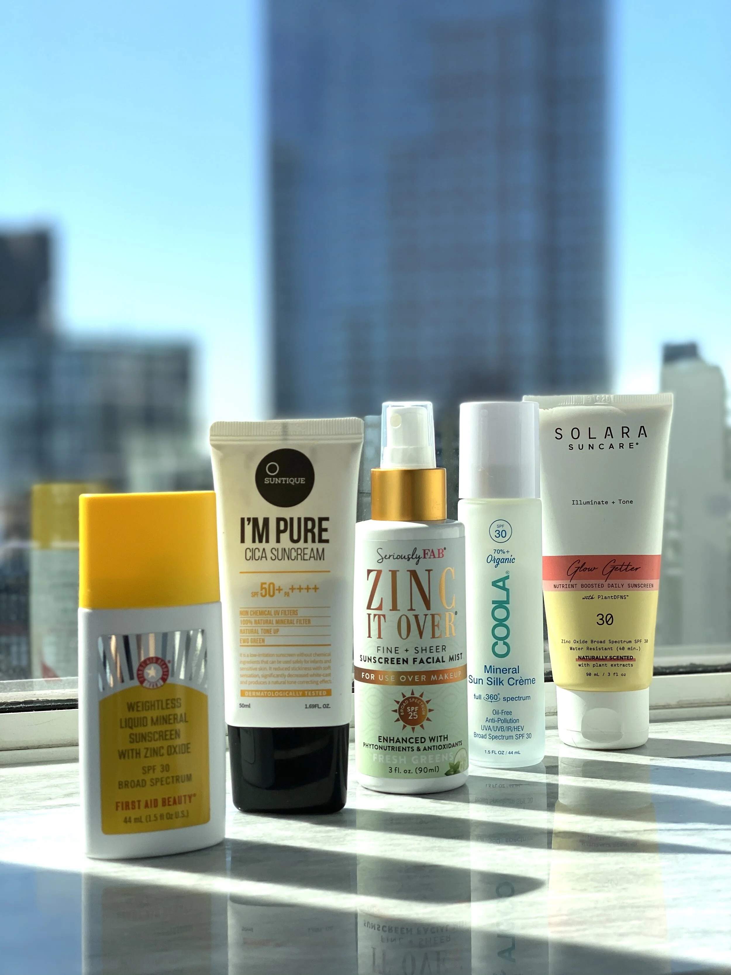 COOL CLEAN FACIAL SUNSCREENS TO KEEP US SAFE AND SMILING IN THE SUN!