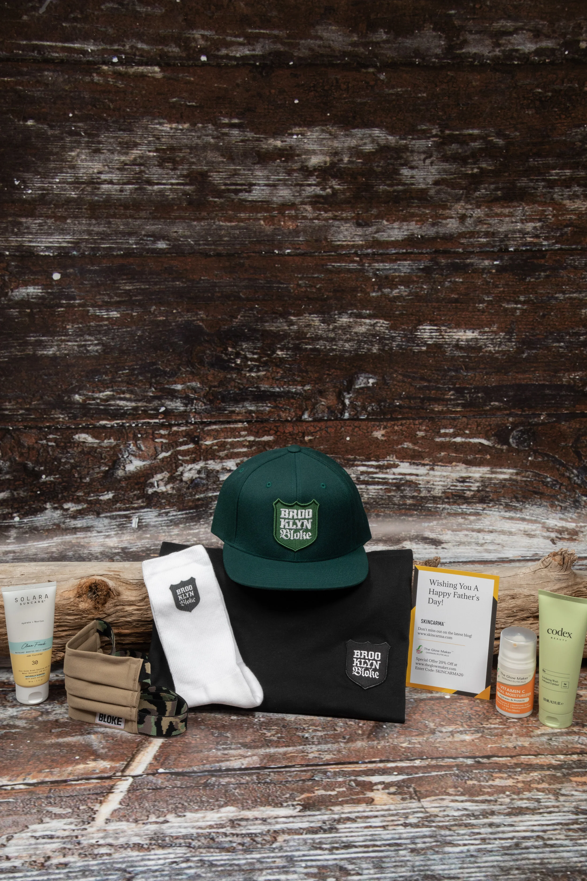 FATHER'S DAY COLLAB WITH BRKLN BLOKE AND SOME OF THE BEST FACIAL SKINCARE FROM SOLARA SUNCARE, CODEX BEAUTY AND THE GLOW MAKER 