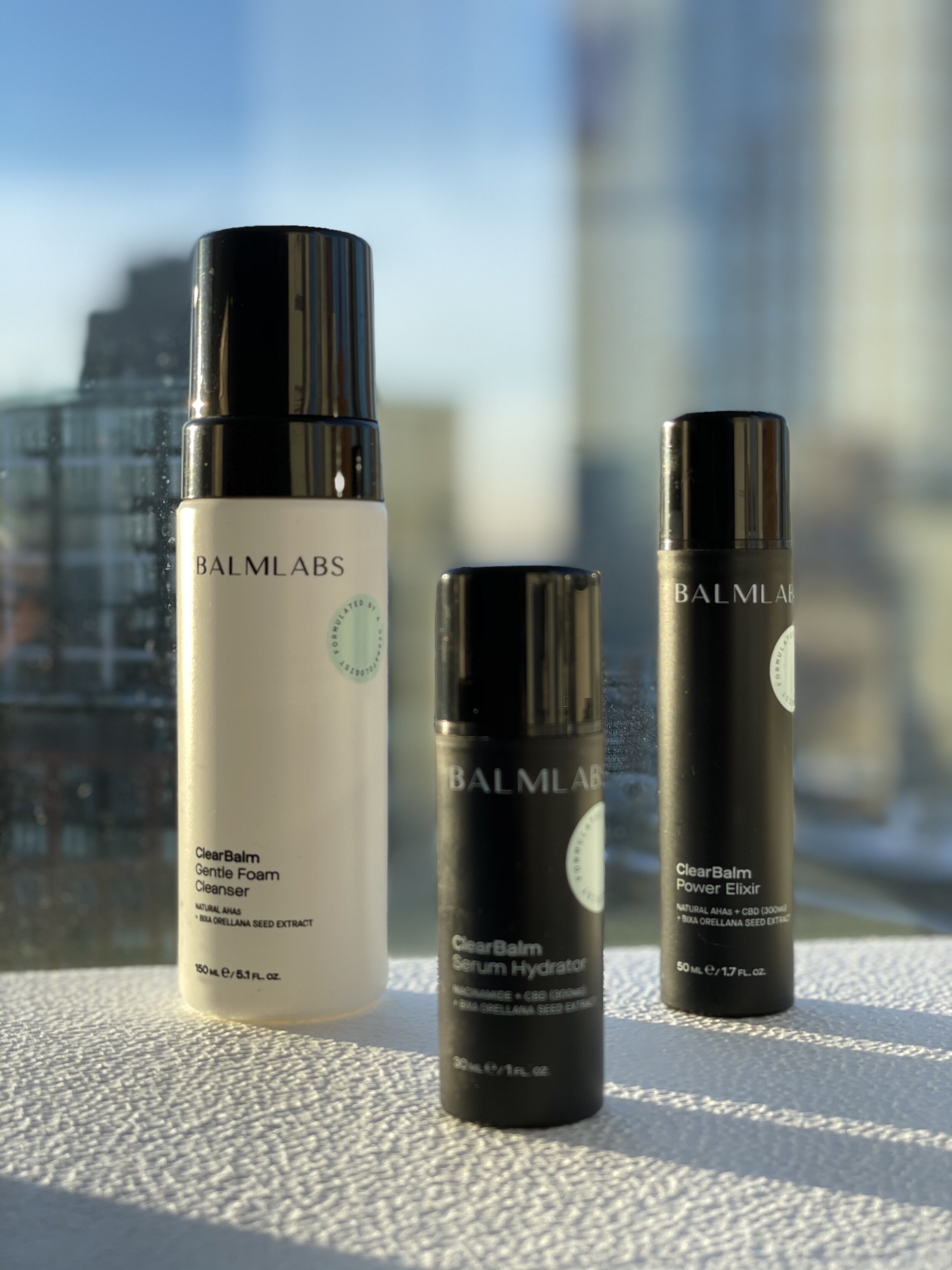THE SKINCARMA PRODUCT OF THE YEAR: BALM LABS 3-STEP REGIMEN - BEST ACNE REGIMEN, BEST FACE SERUM WITH CBD, BEST ACNE CLEANSER