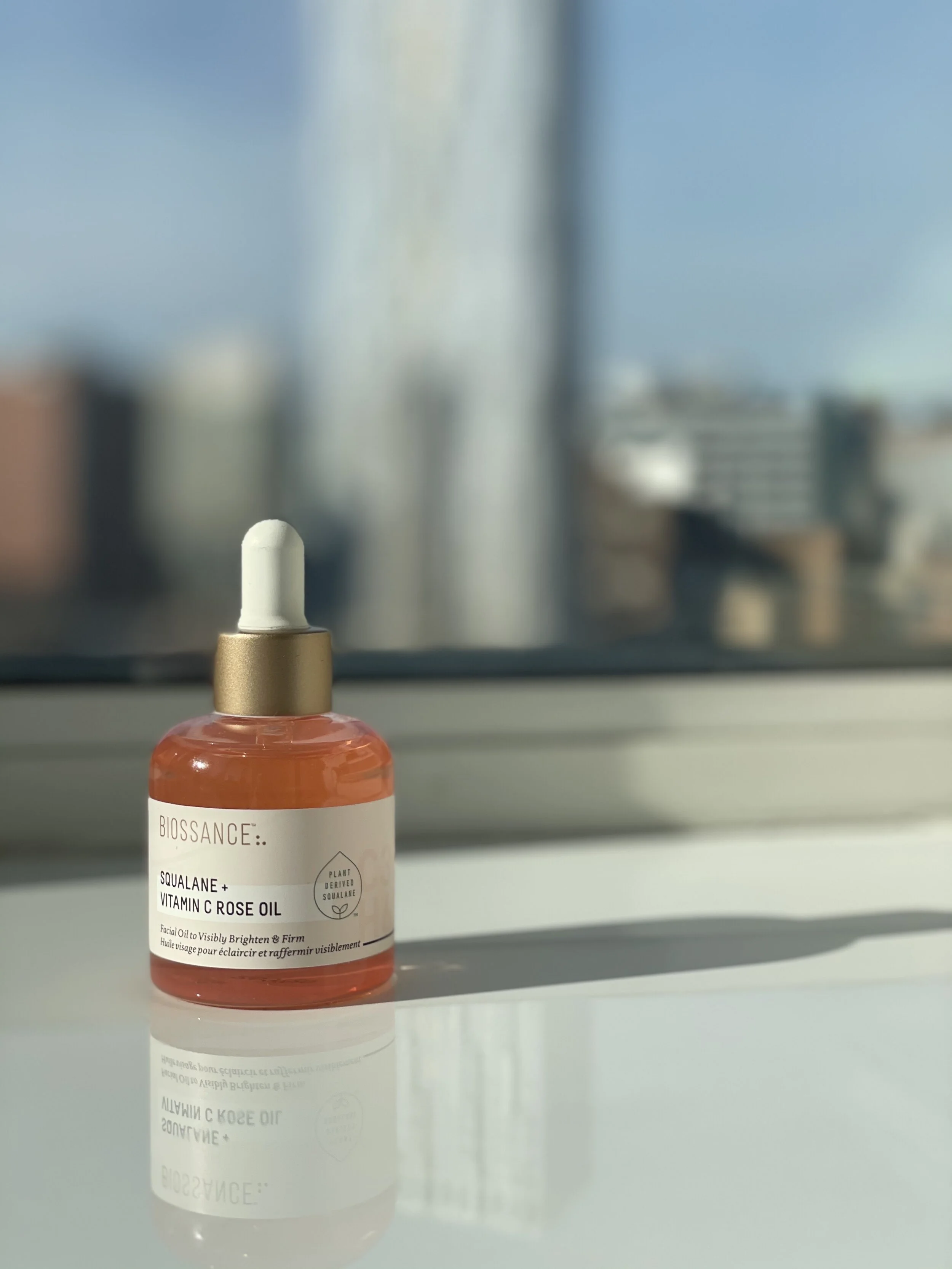 PRODUCT REVIEW: BIOSSANCE SQUALANE + VITAMIN C ROSE OIL  - BEST FACIAL OIL FOR DRY SKIN, BEST ANTIOXIDANT OIL WITH VITAMIN C