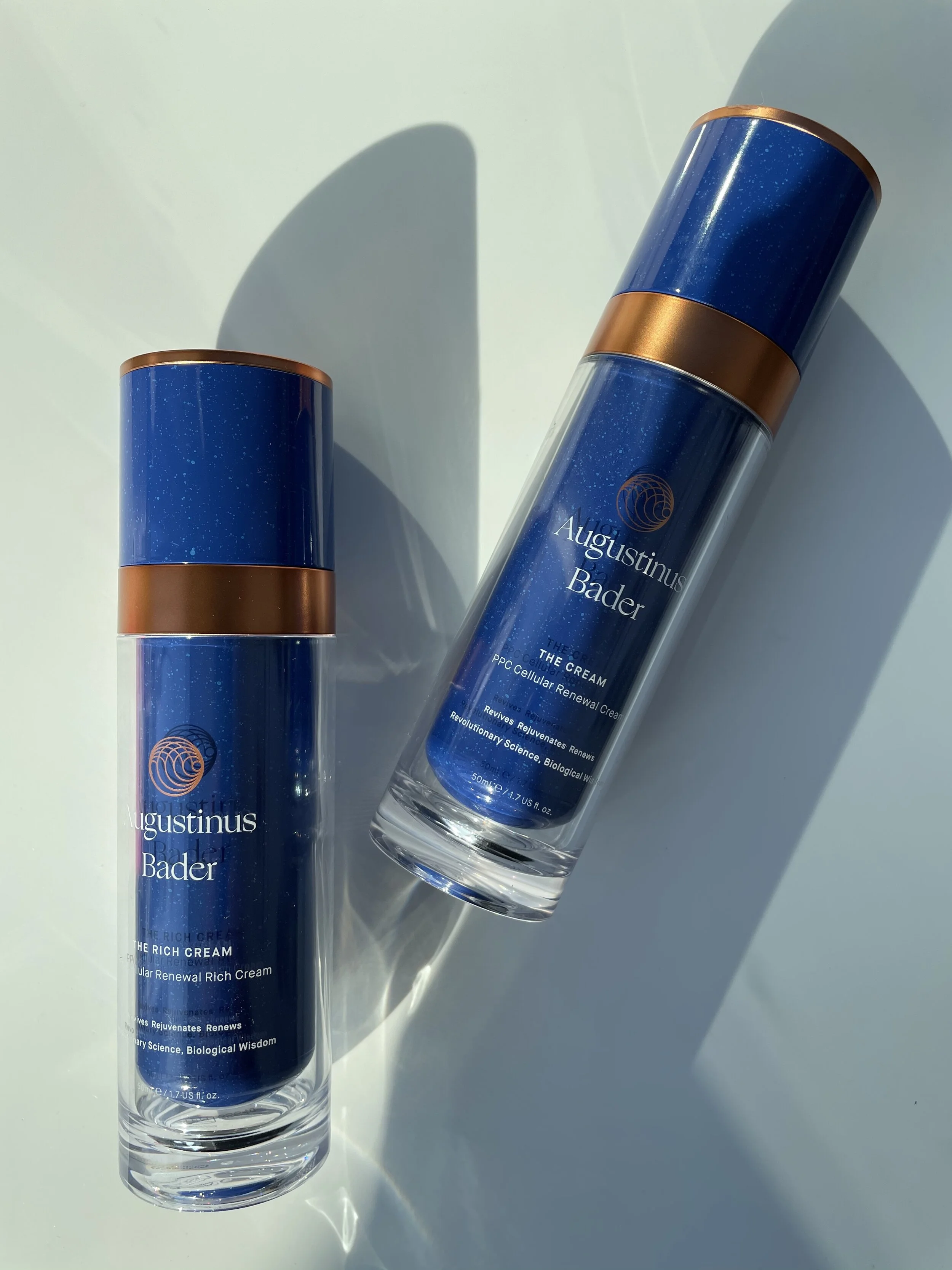 AUGUSTINUS BADER THE  CREAM AND THE RICH CREAM - BEST ANTI-AGING CREAMS AMONG "THE 100 GREATEST SKINCARE PRODUCTS OF ALL TIME"