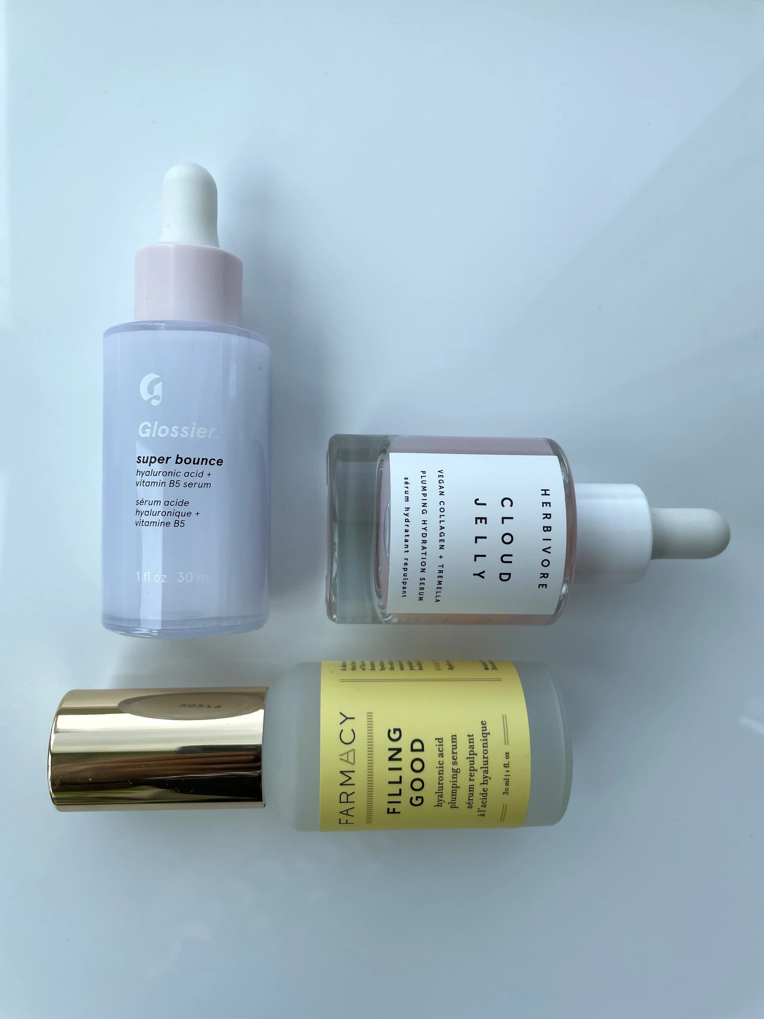 NEW HYALURONIC ACID SERUMS I LOVE FROM FARMACY BEAUTY, HERBIVORE, GLOSSIER AND MORE - BEST HYALURONIC ACID SERUMS, BEST HYDRATING SERUMS FOR FACE