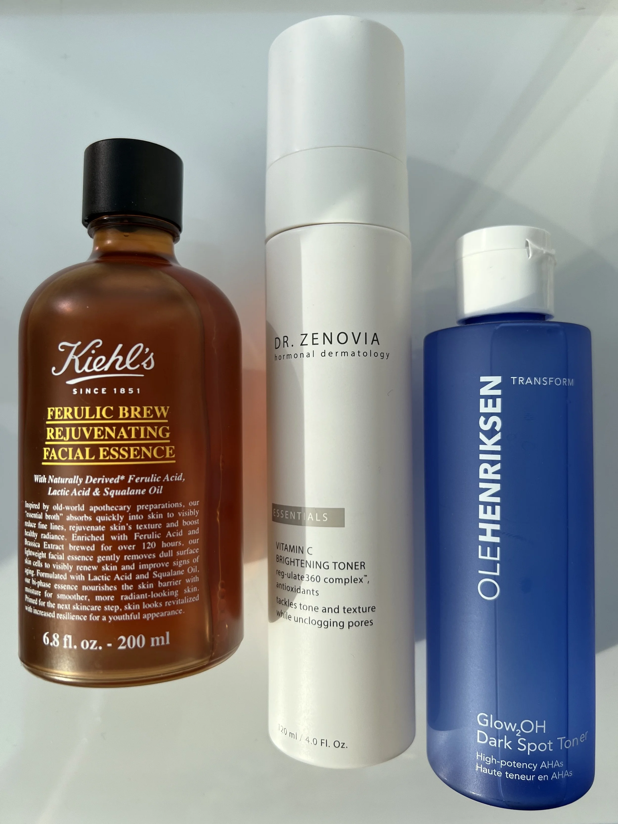 THREE NEW TREATMENT TONERS I'M INTO FROM KIEHL'S, DR. ZENOVIA AND OLE HENRIKSEN – BEST VITAMIN C TONER, BEST BRIGHTENING TONER FOR DULL SKIN