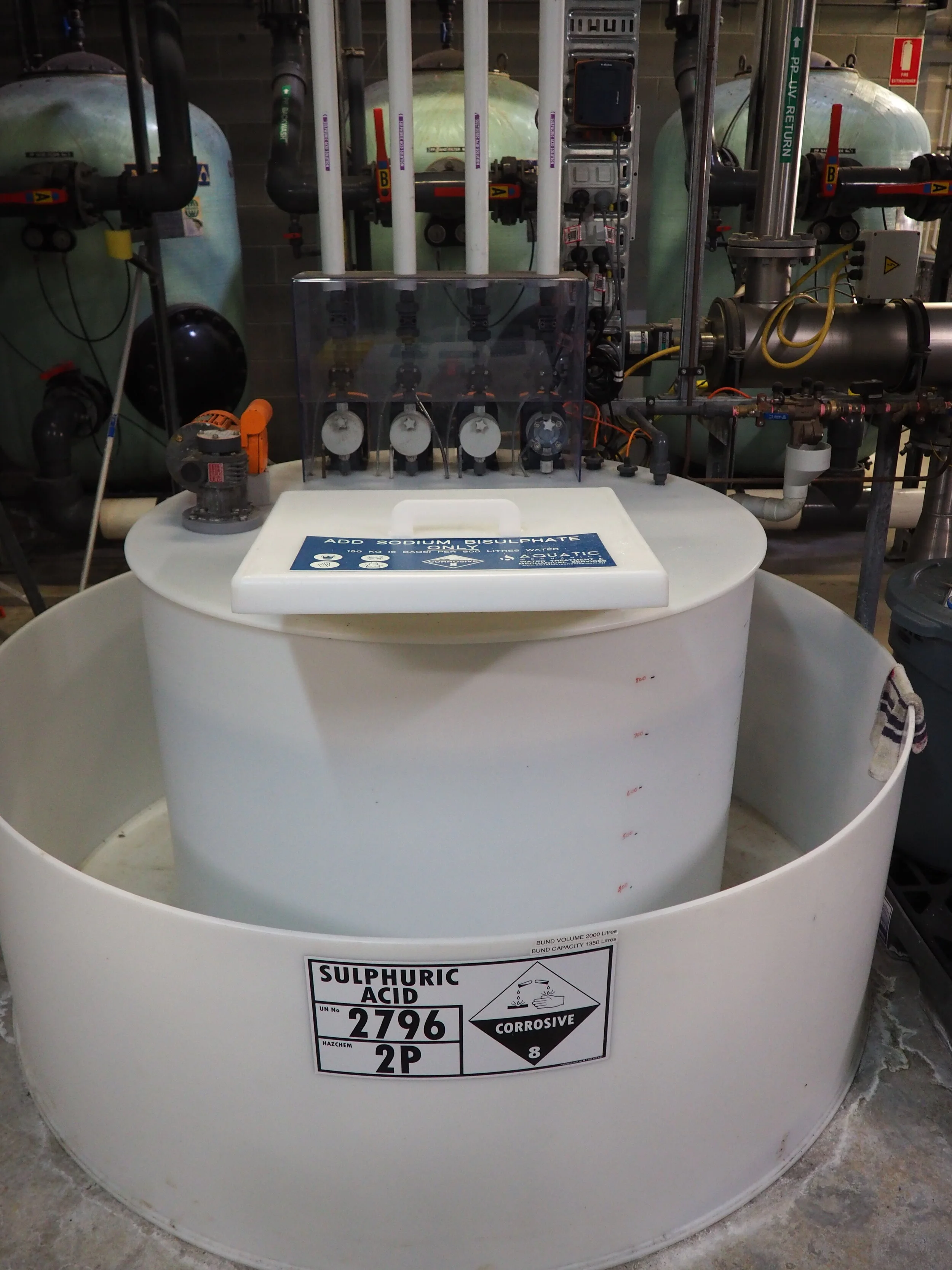 Sulphuric Acid Dosing Tank