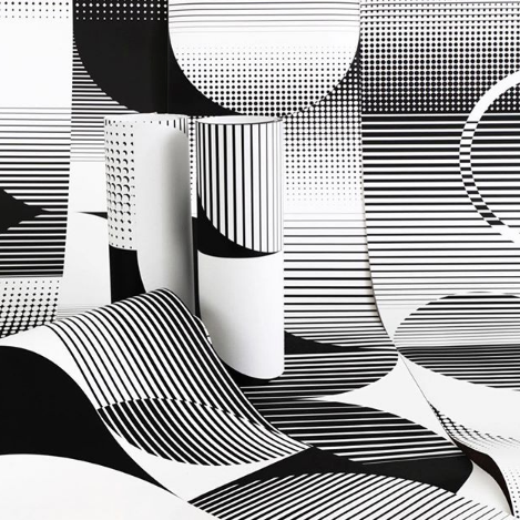 Mixing Digital Print and Screen Print Techniques to create striking artisan wallpapers... 