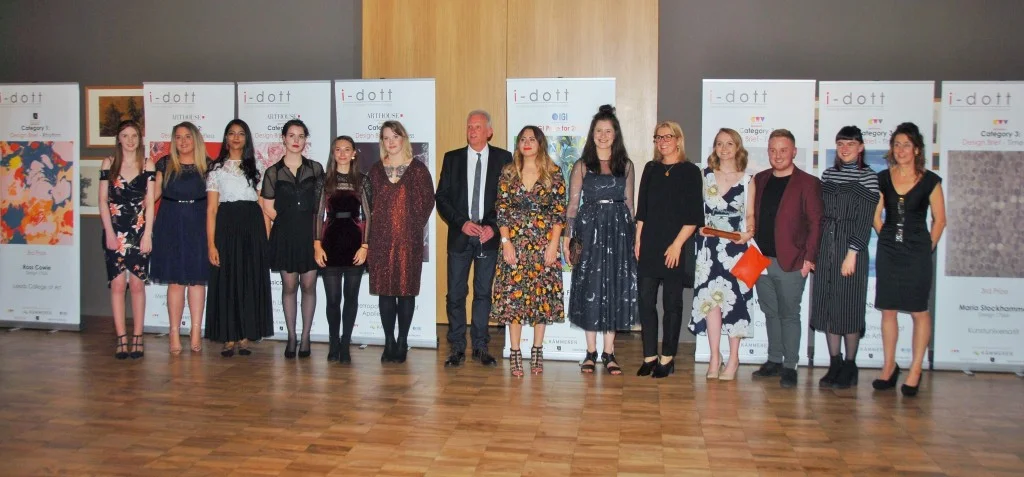 i-Dott Winners - Designers 2018: Leila Rowarth, Stephanie Nicholas, Megan Whelan, Gerli Kotkamets, Lea Koenig, Louise Barlow, Cassandra Suche, Hannah Jones, Jessica Butler, Anna Rose Hague, Kara Ferguson, Eleanor Pettitt