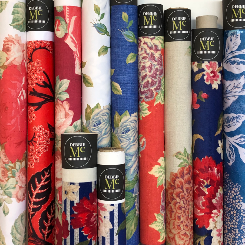 Volumes in the Interior marketplace have seen a huge drop in the last 15 years. Once upon a time a best selling pattern would print over a million metres, this is no longer the case in a new era of mass customisation. IMAGE CREDIT: www.debbiemckeegan.com